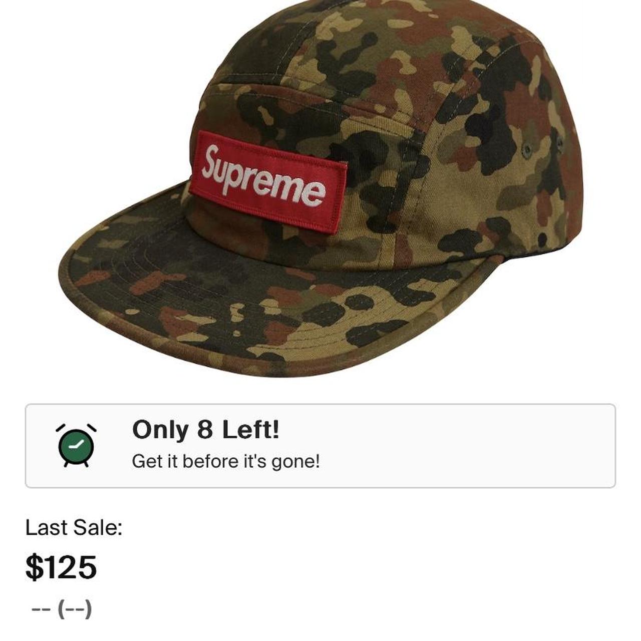 Camouflage Supreme hat. Brand-new literally worn - Depop