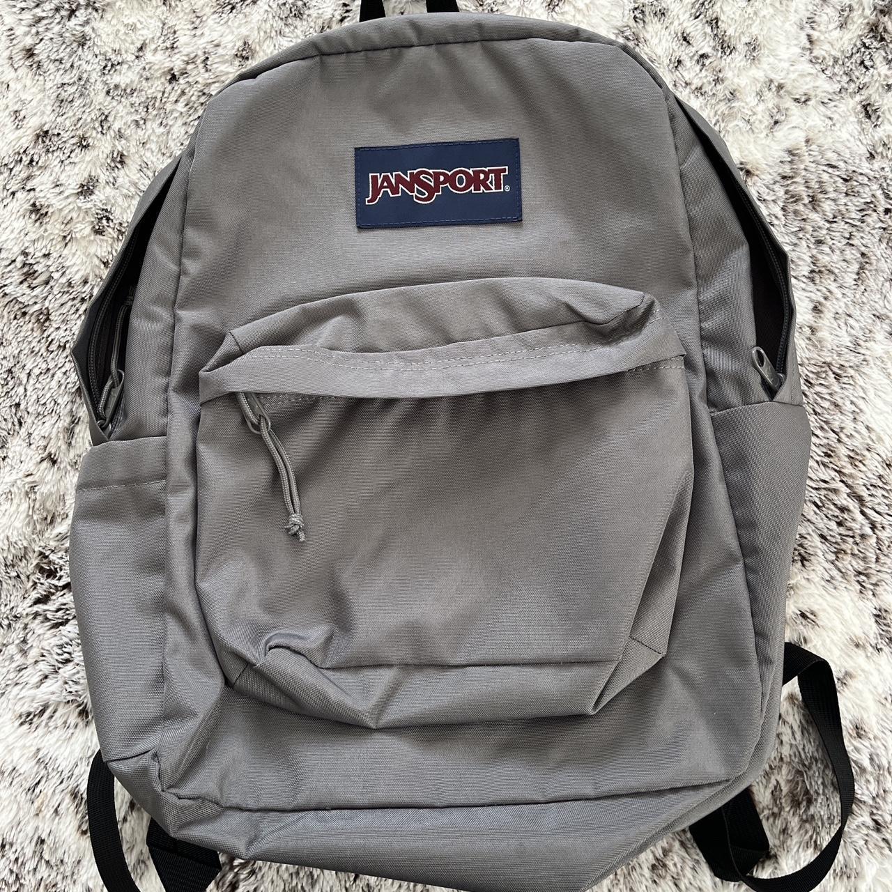 Grey Jansport Backpack -no flaws -never used... - Depop