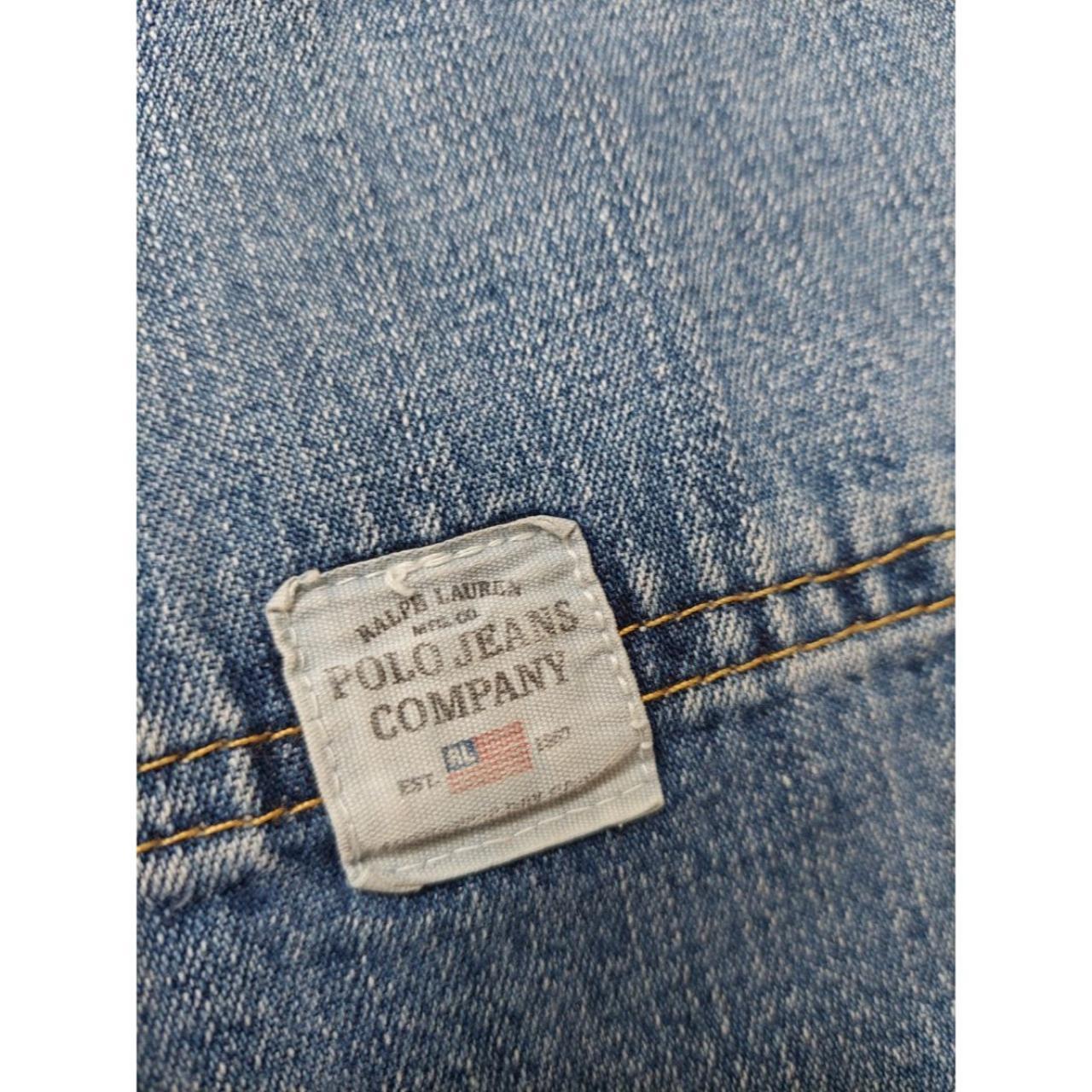 Vintage 90s Ralph Lauren Polo Jeans Carpenter Blue... - Depop