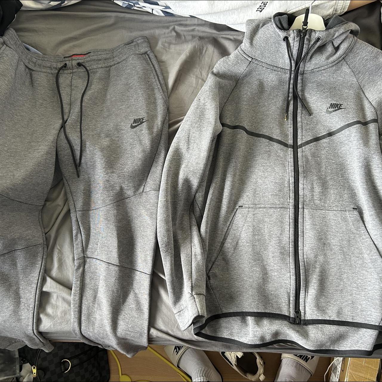 mens nike tech fleece tracksuit blue