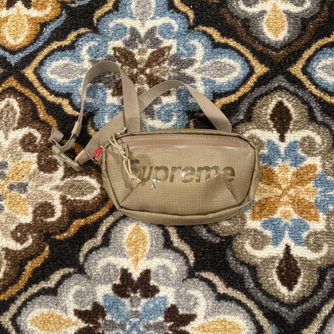 Tan supreme fanny pack Depop