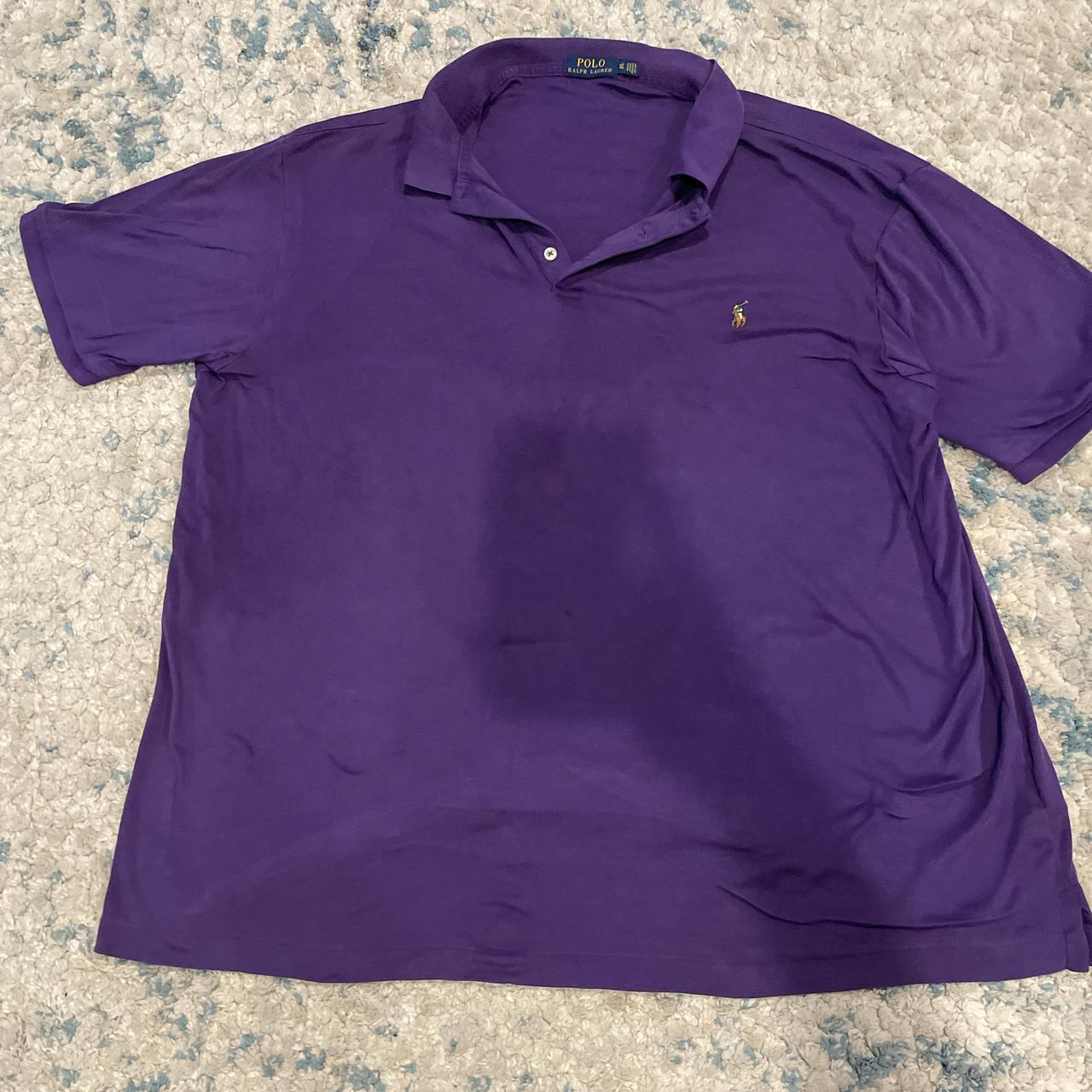 Polo Ralph Lauren Men's Polo shirt - Purple - XL … - image 1