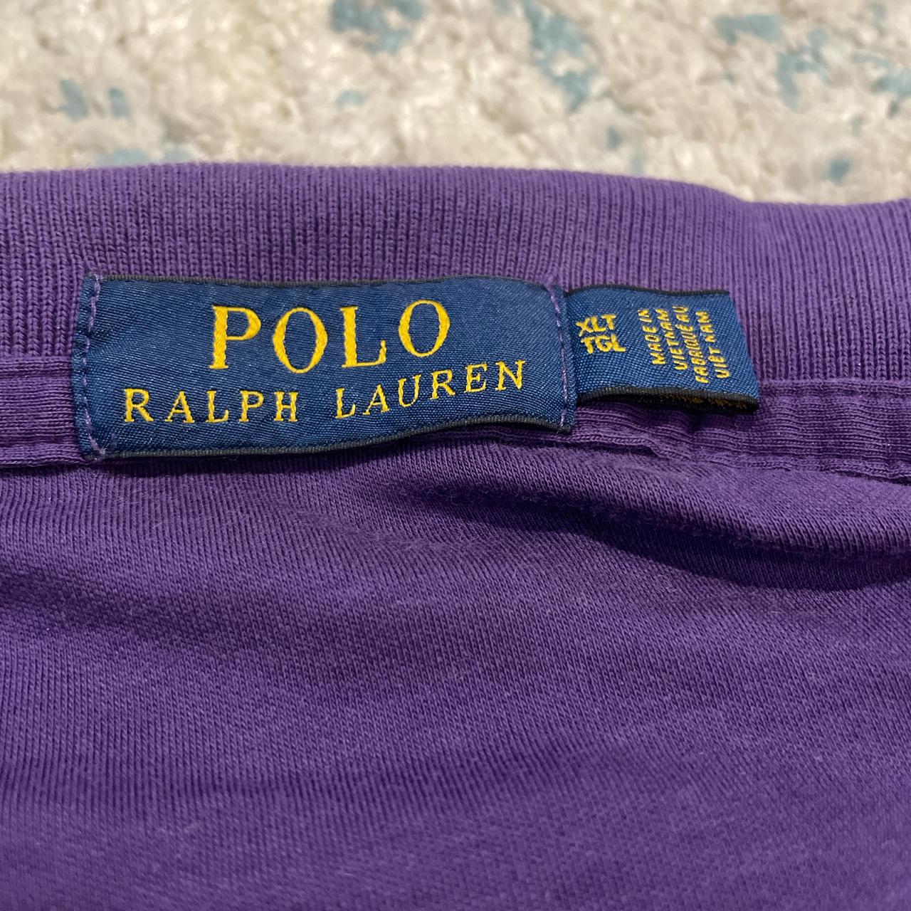 Polo Ralph Lauren Men's Polo shirt - Purple - XL … - image 2