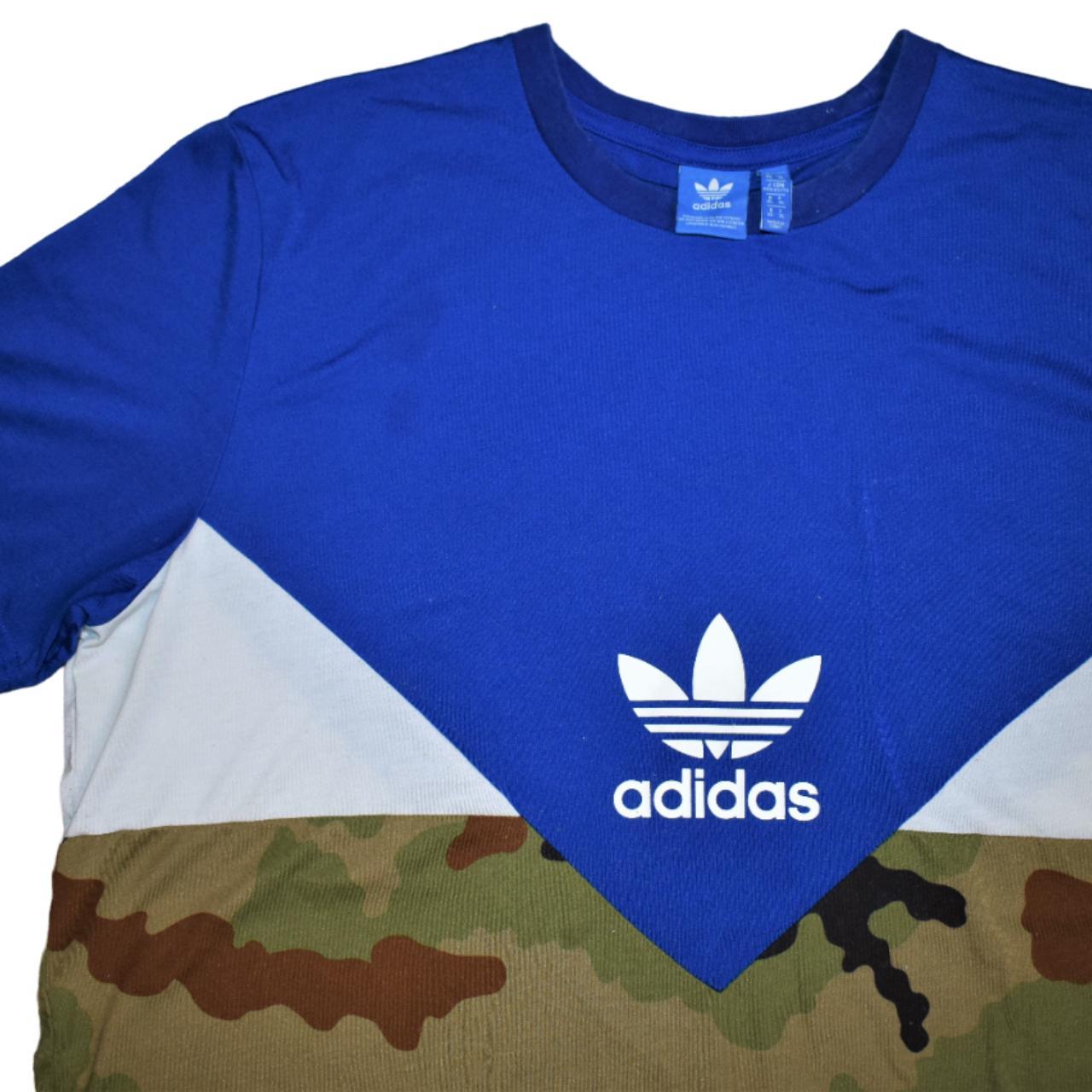 Adidas Men's Blue T-shirt | Depop
