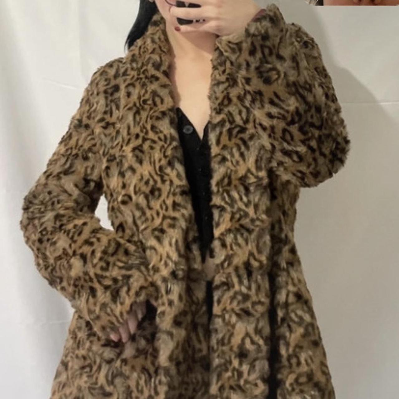 Urban outfitters leopard on sale coat