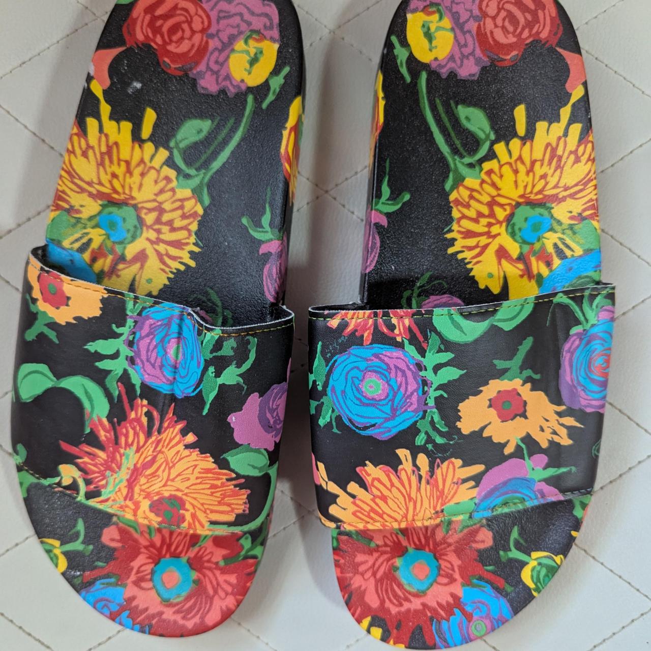 Women's Slides - Multi - One size – floral slides… - image 1