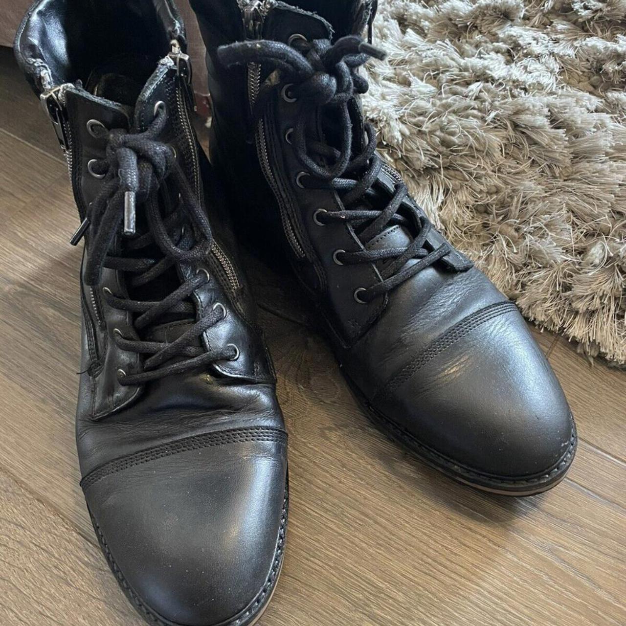 aldo black boots mens