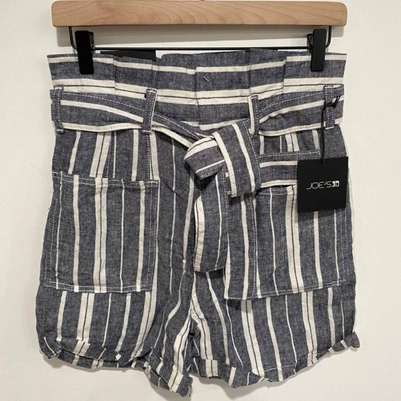 Joe's Jeans Men's Blue and White Shorts Depop