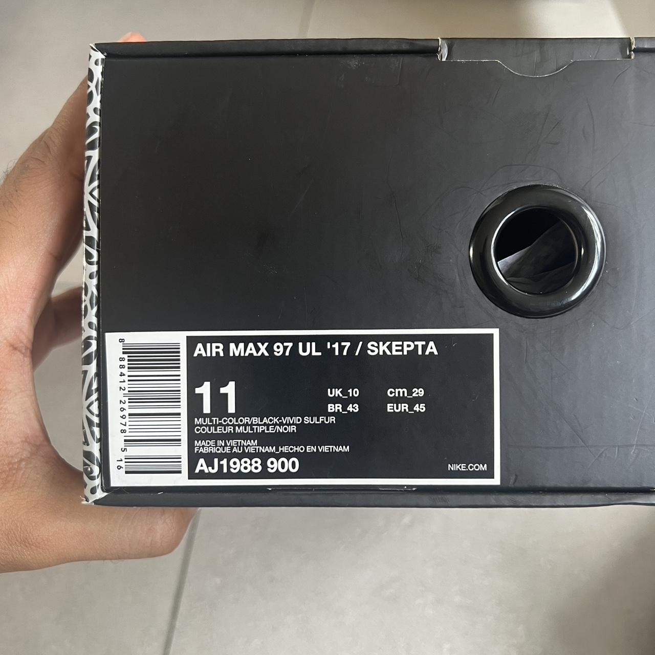 skepta air max 97 blue and red