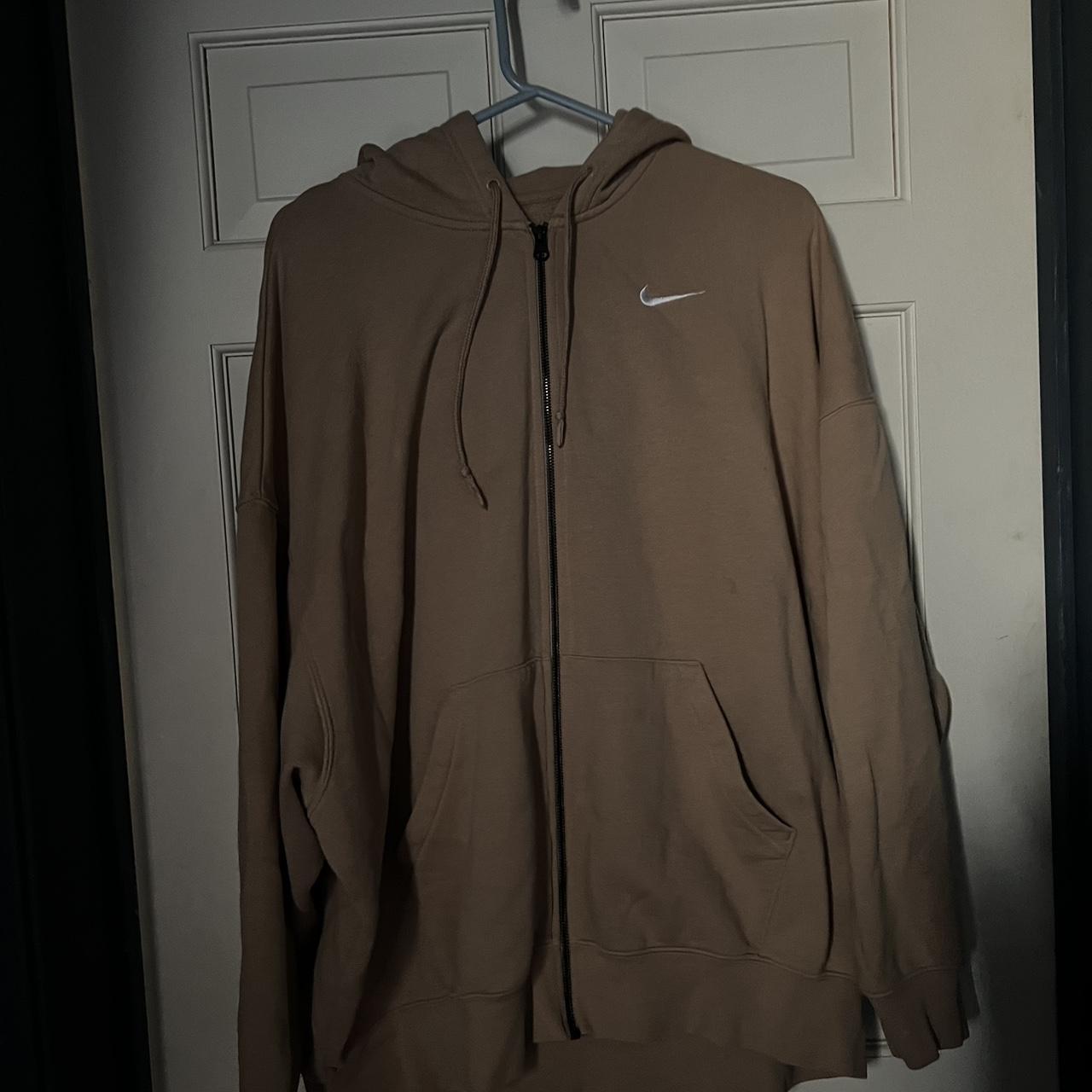 oversized nike zip up hoodie