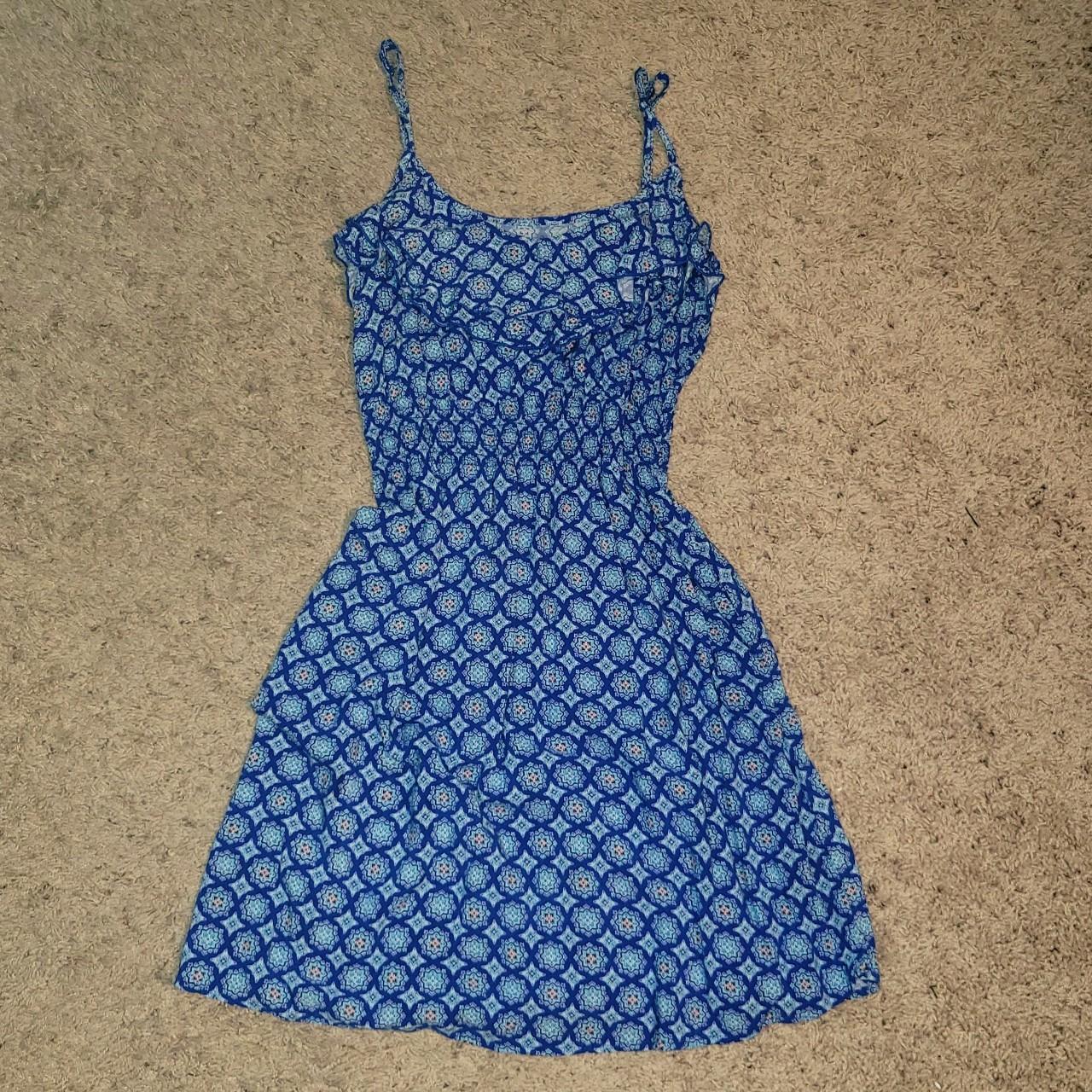 ELLE Women's Blue Dress | Depop