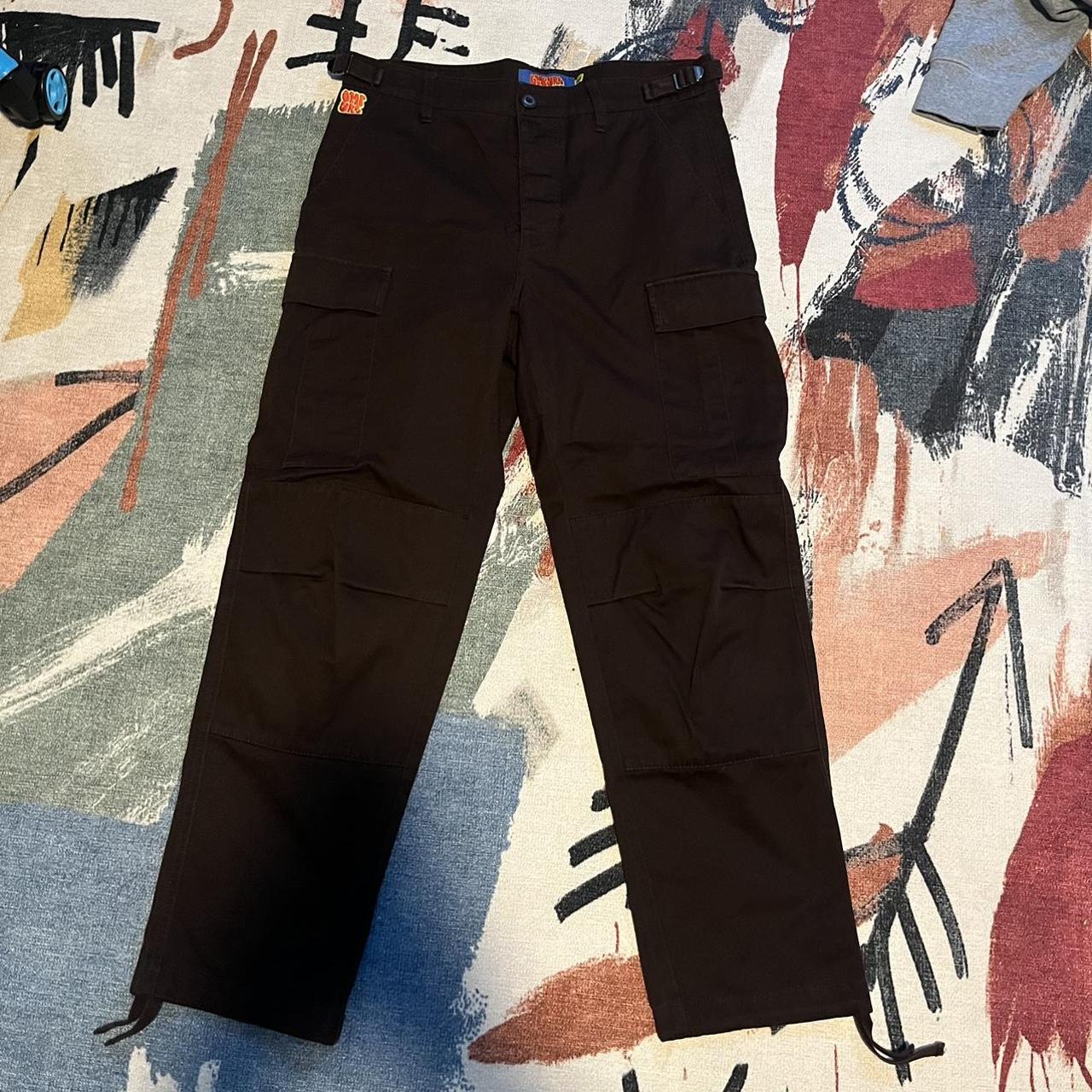 Dark brown empyre cargo pants Size 28... Depop