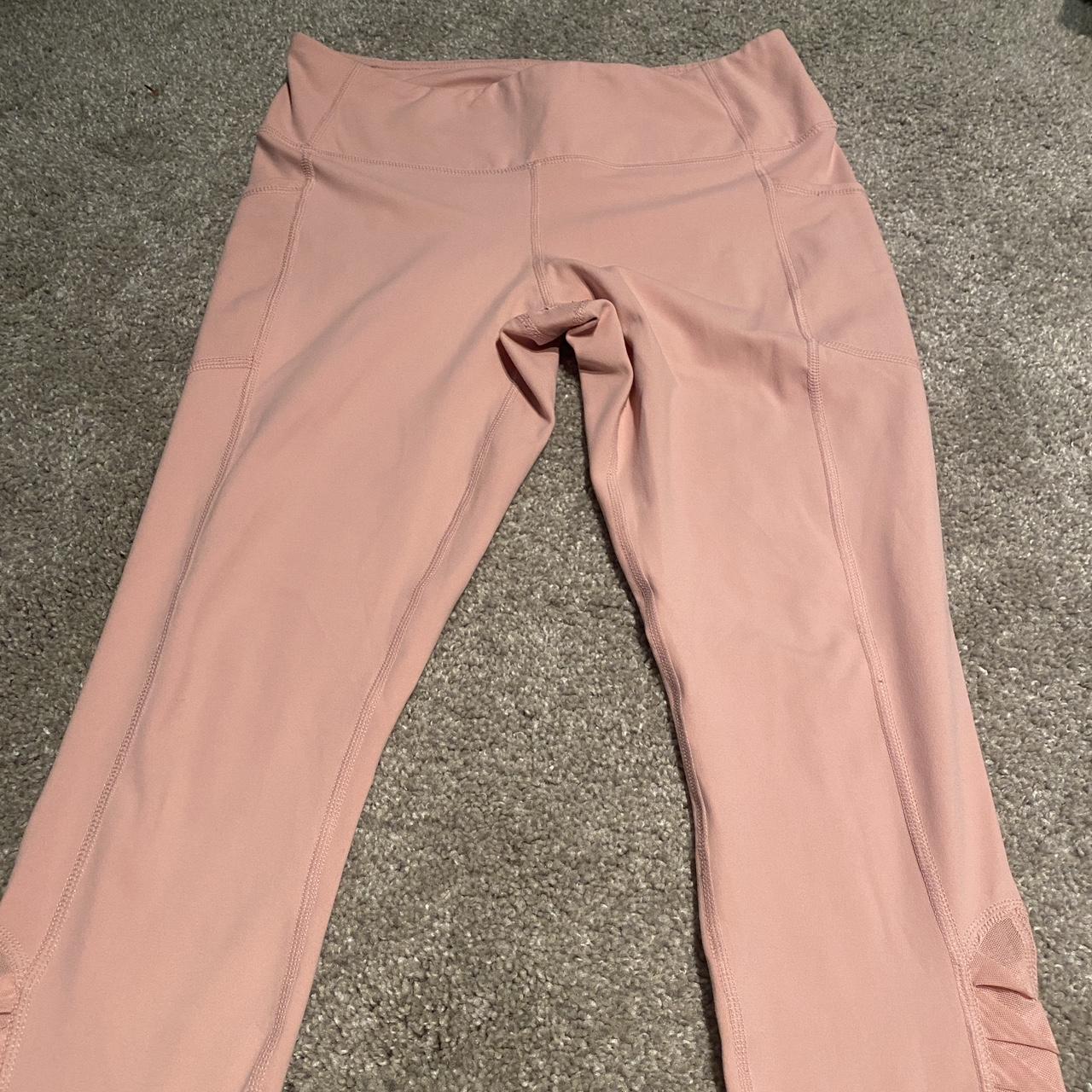 Blush Pink Yoga Leggings by Yogalicious - XS Super - Depop