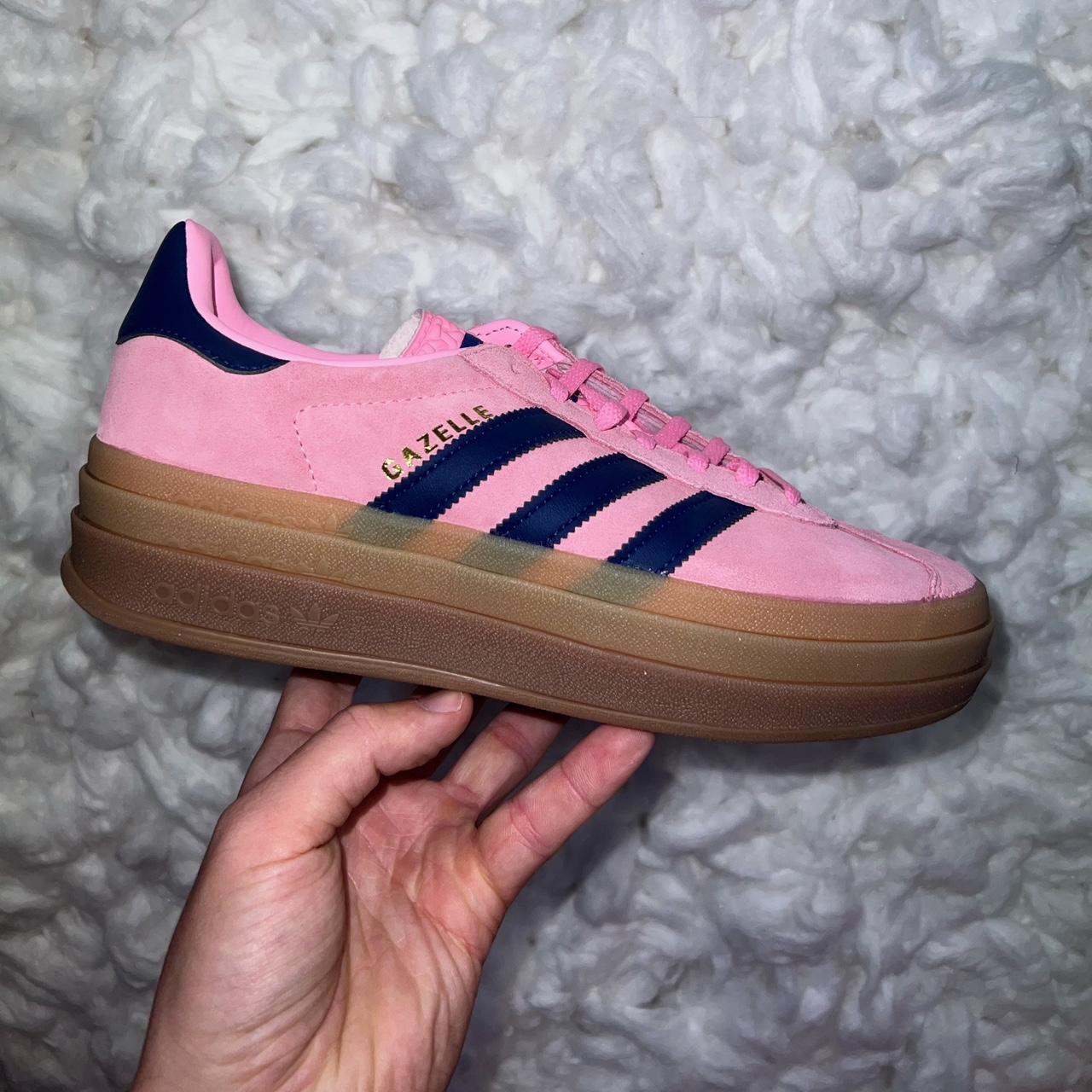 Adidas Gazelle Bold Pink Glow 💗💙 100% Authentic -... - Depop