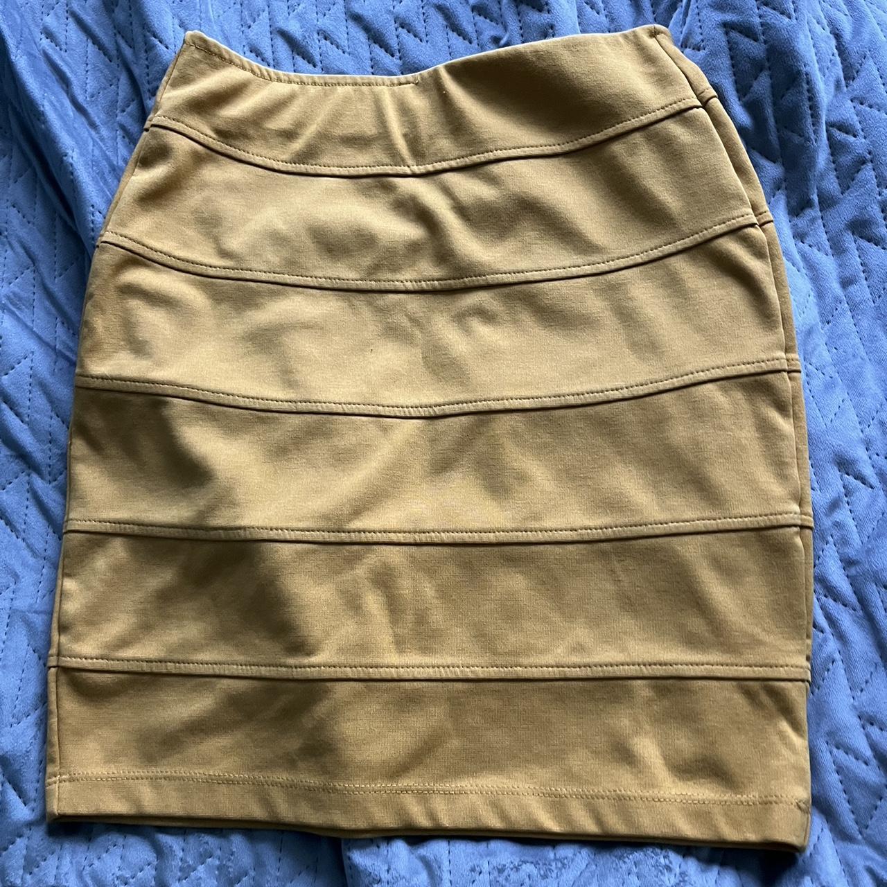 gold basic house bandage skirt perfect for game... - Depop