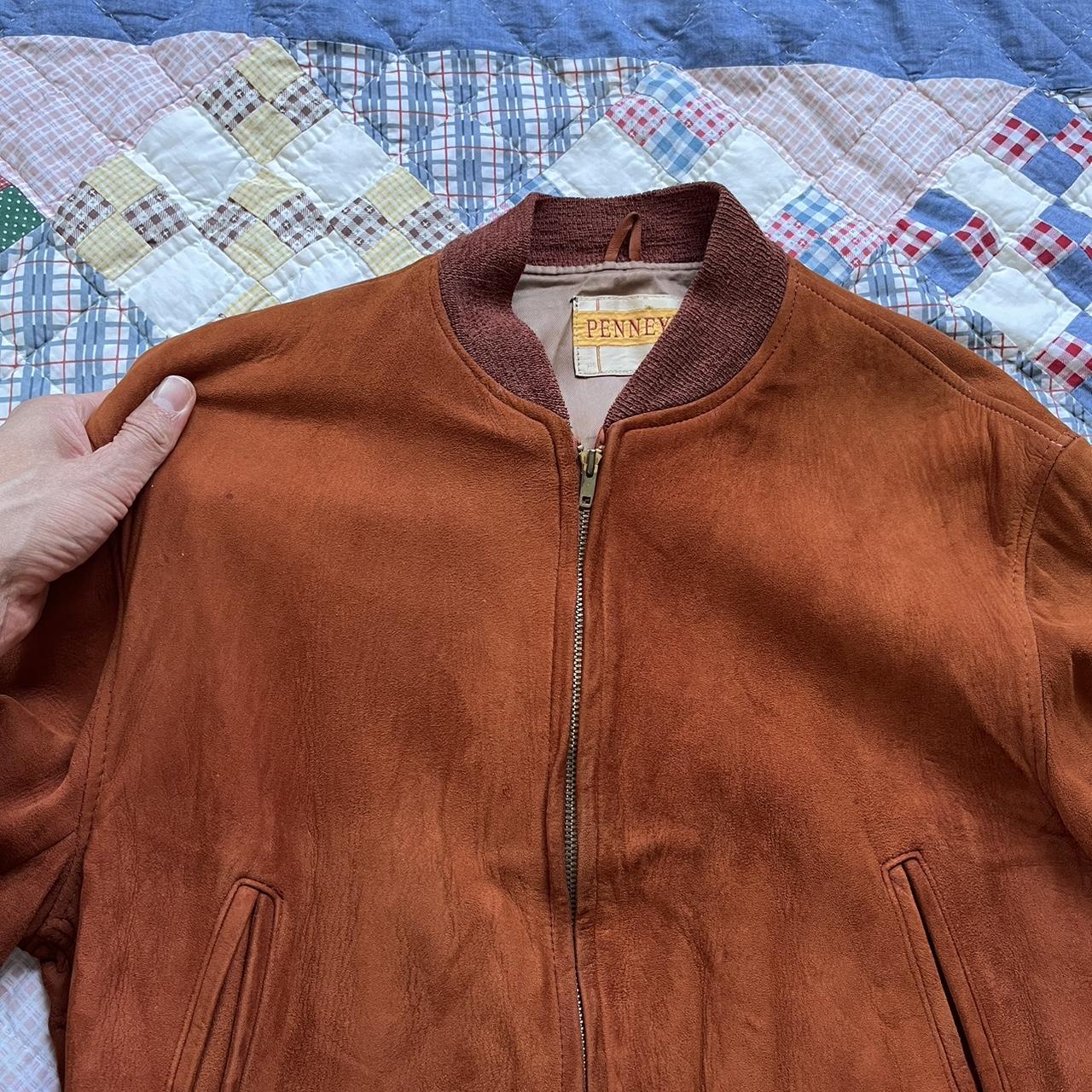Beautiful Penney's suede bomber 1950 1960 Depop