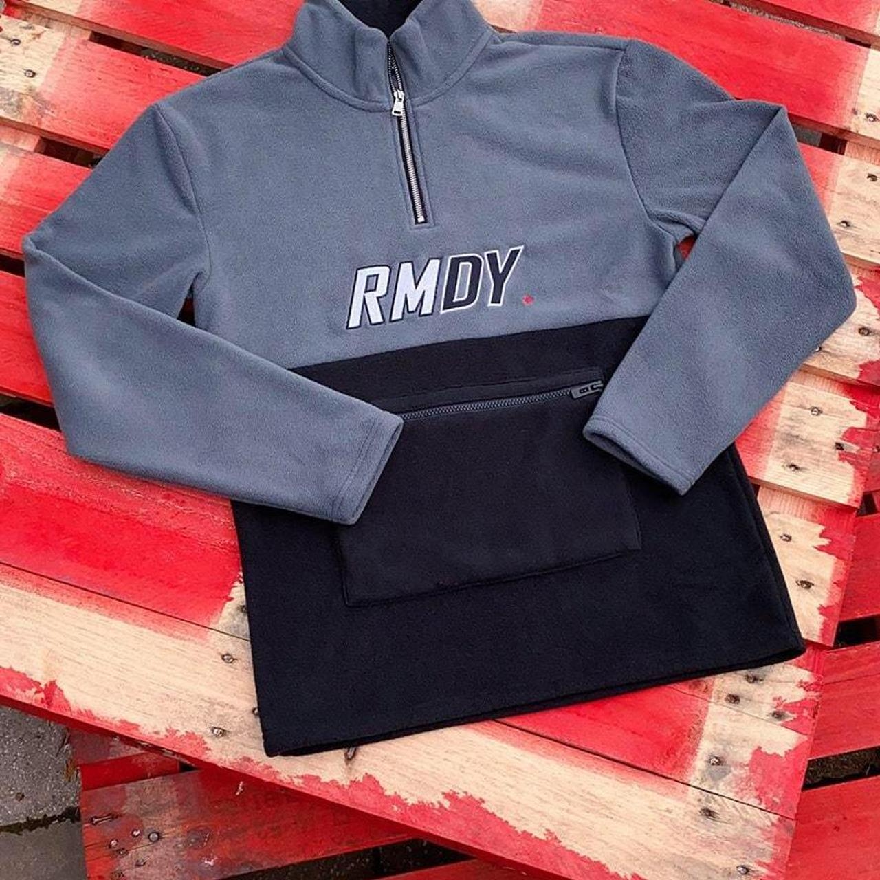 Hooded Rmdy Half Zip Beige Quarter Zip Fleece