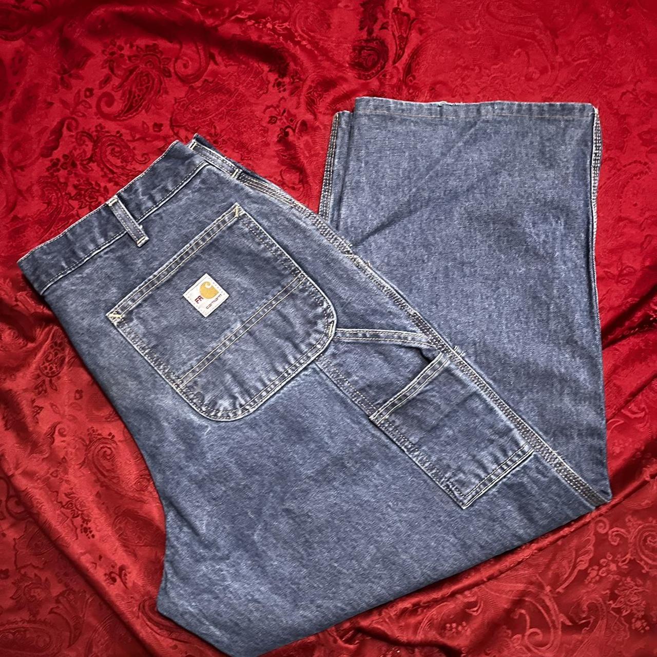 Good Condition Wide Legged Carhartt Jeans. Send... Depop