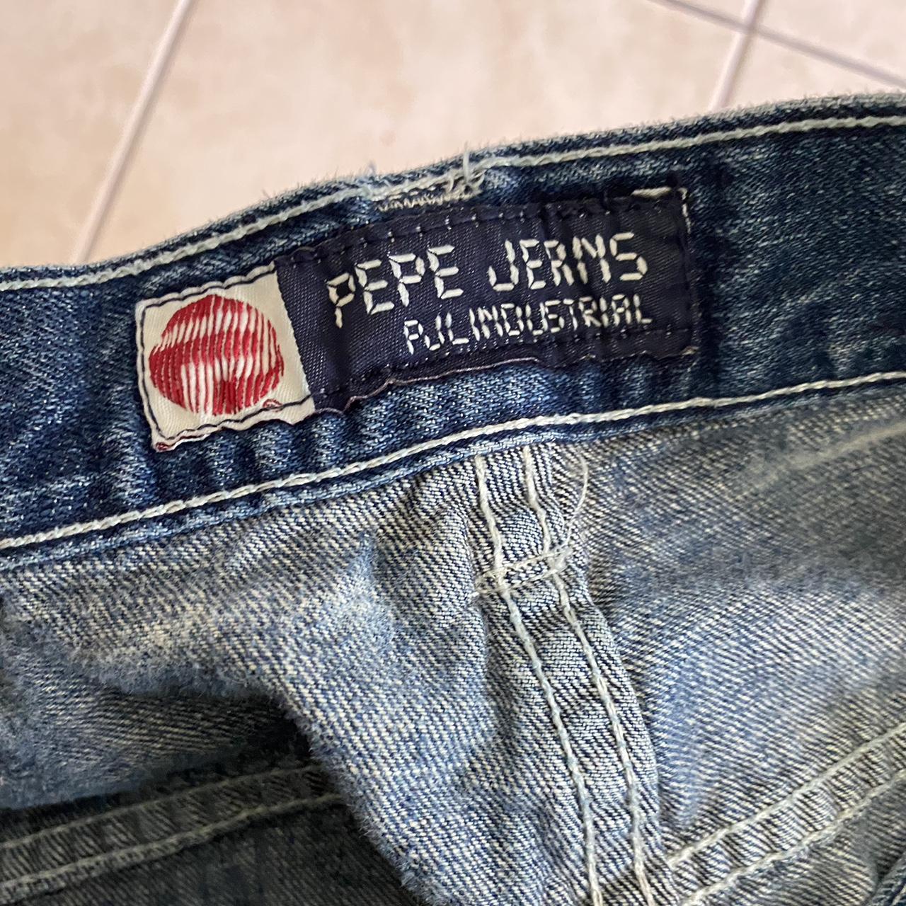 Pepe Jeans Men's Blue and Black Jeans Depop
