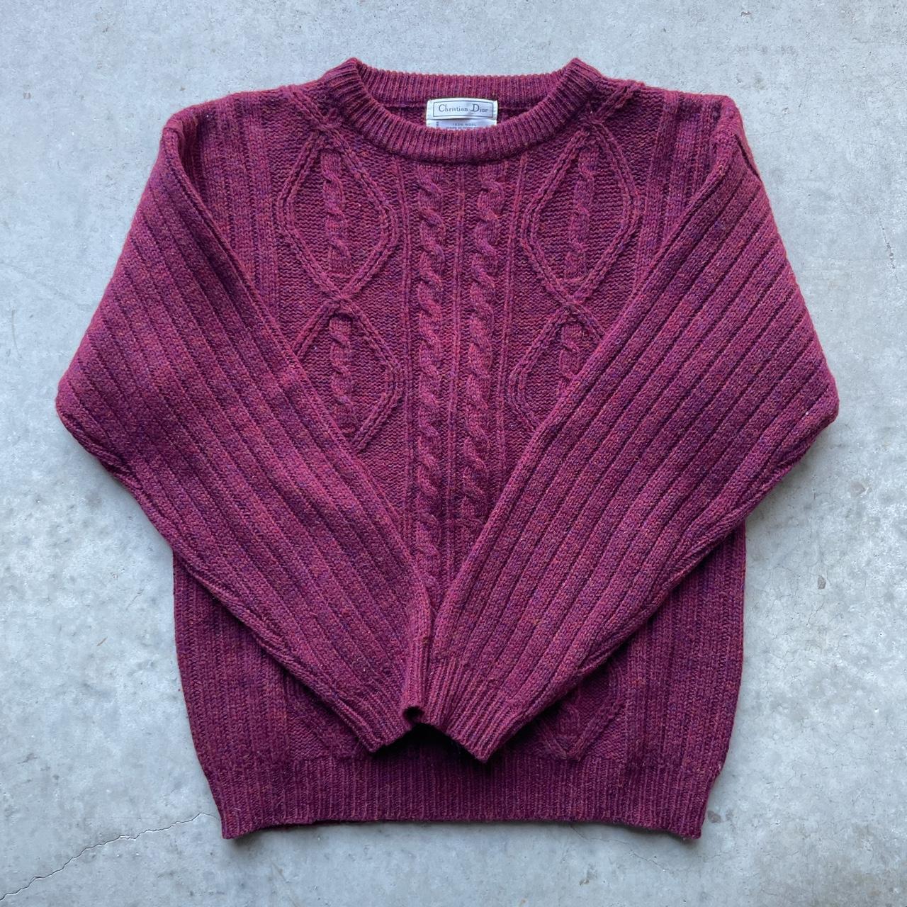 vintage christian dior wool sweater great... - Depop