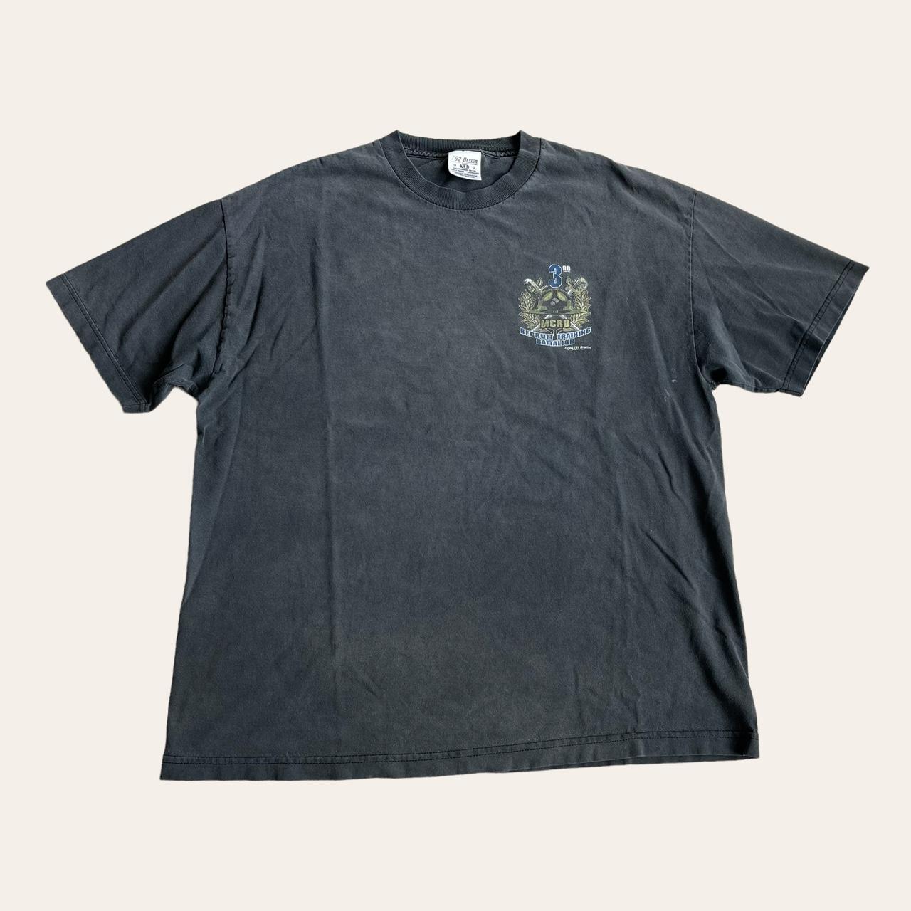 【SUNG1975】Fade-over t-shirt Oversized Faded Logo T-shirt — JAESYUN