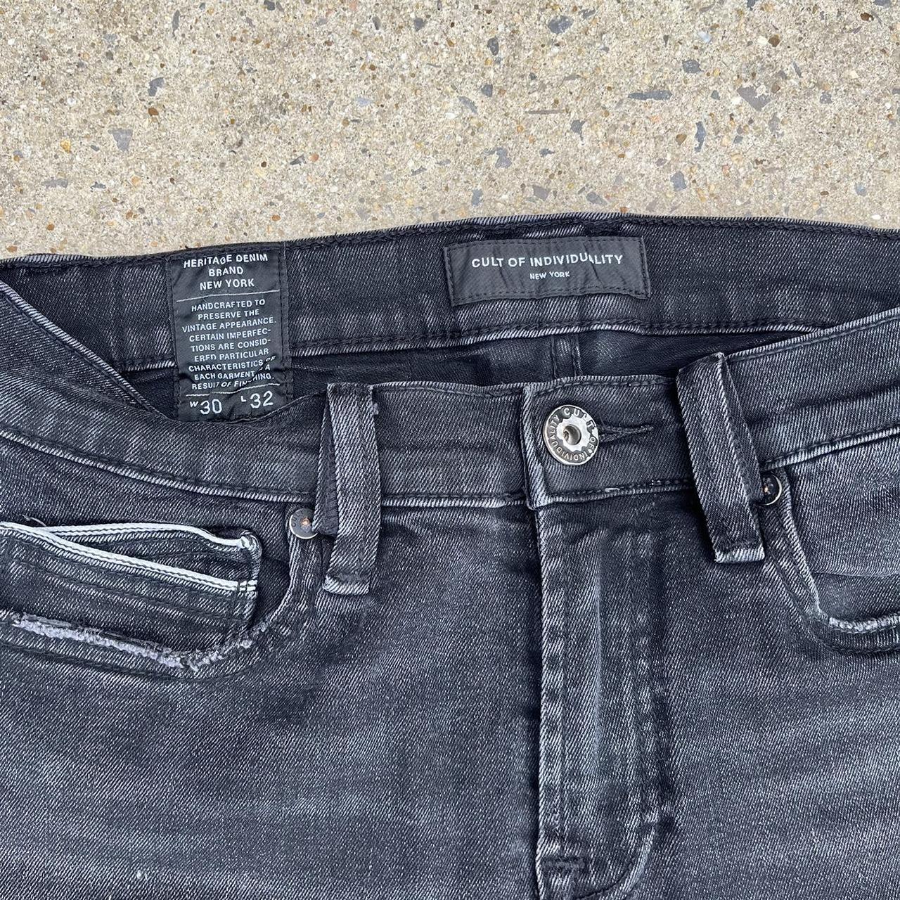 Cult of Individuality Men's Black and Grey Jeans (4)