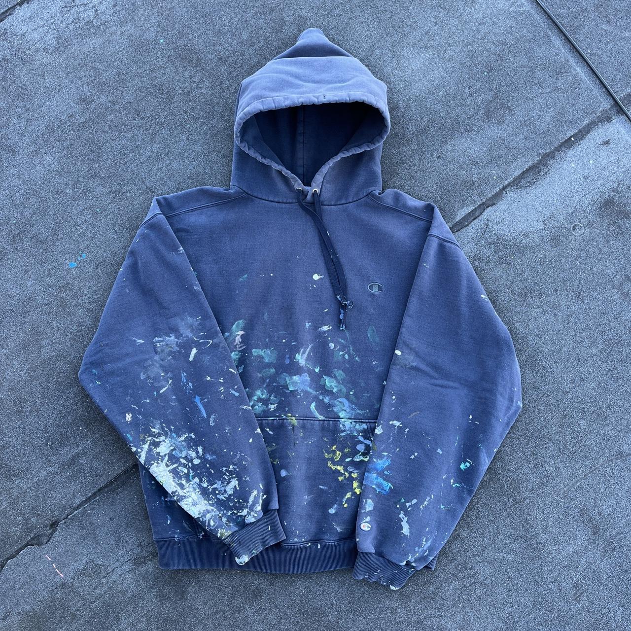 【500円引きクーポン】 Vintage Sun Fade Champion Hoodie (unisex) Size XXL | Depop トップス