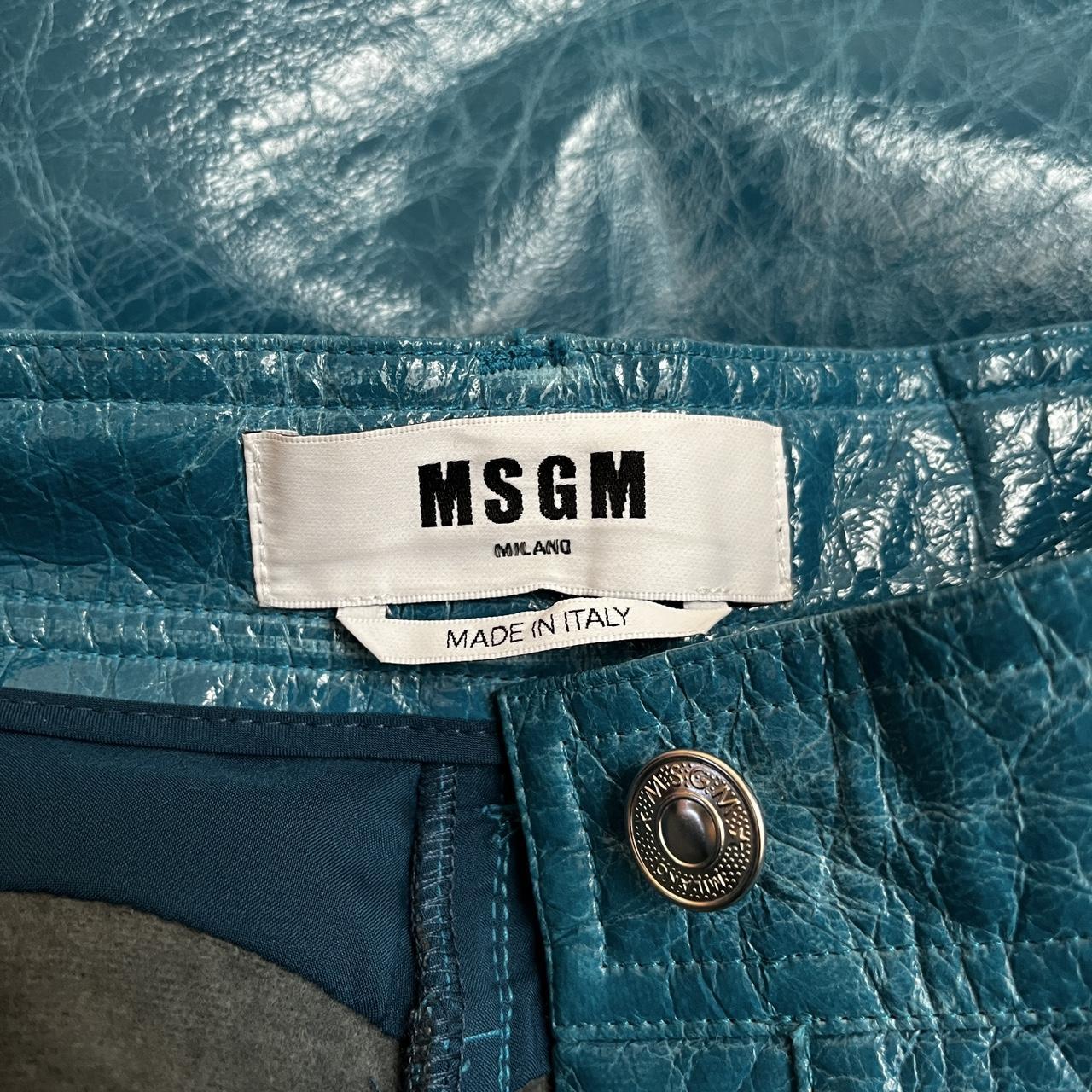 パンツ MSGM leather pants M.S.G.M. レザーパンツ - 黒 | 2741MDP3019561599 | THEBS