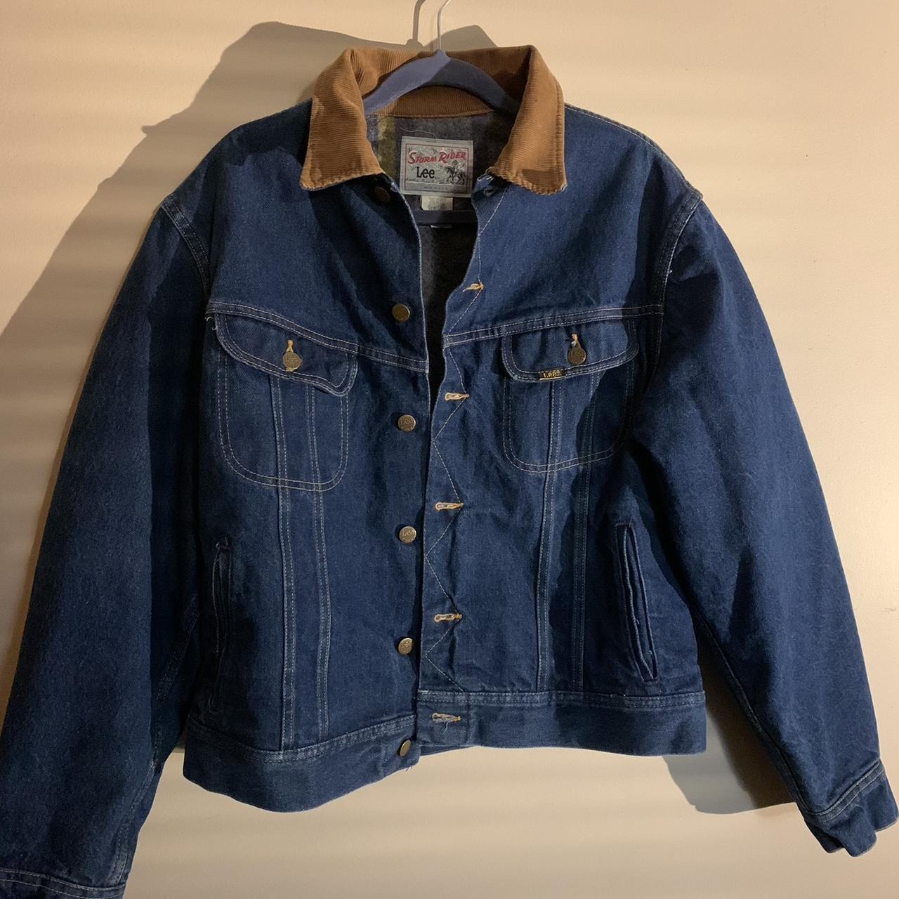 Vintage 80s Storm Rider Lee Denim Jacket! In perfect... - Depop