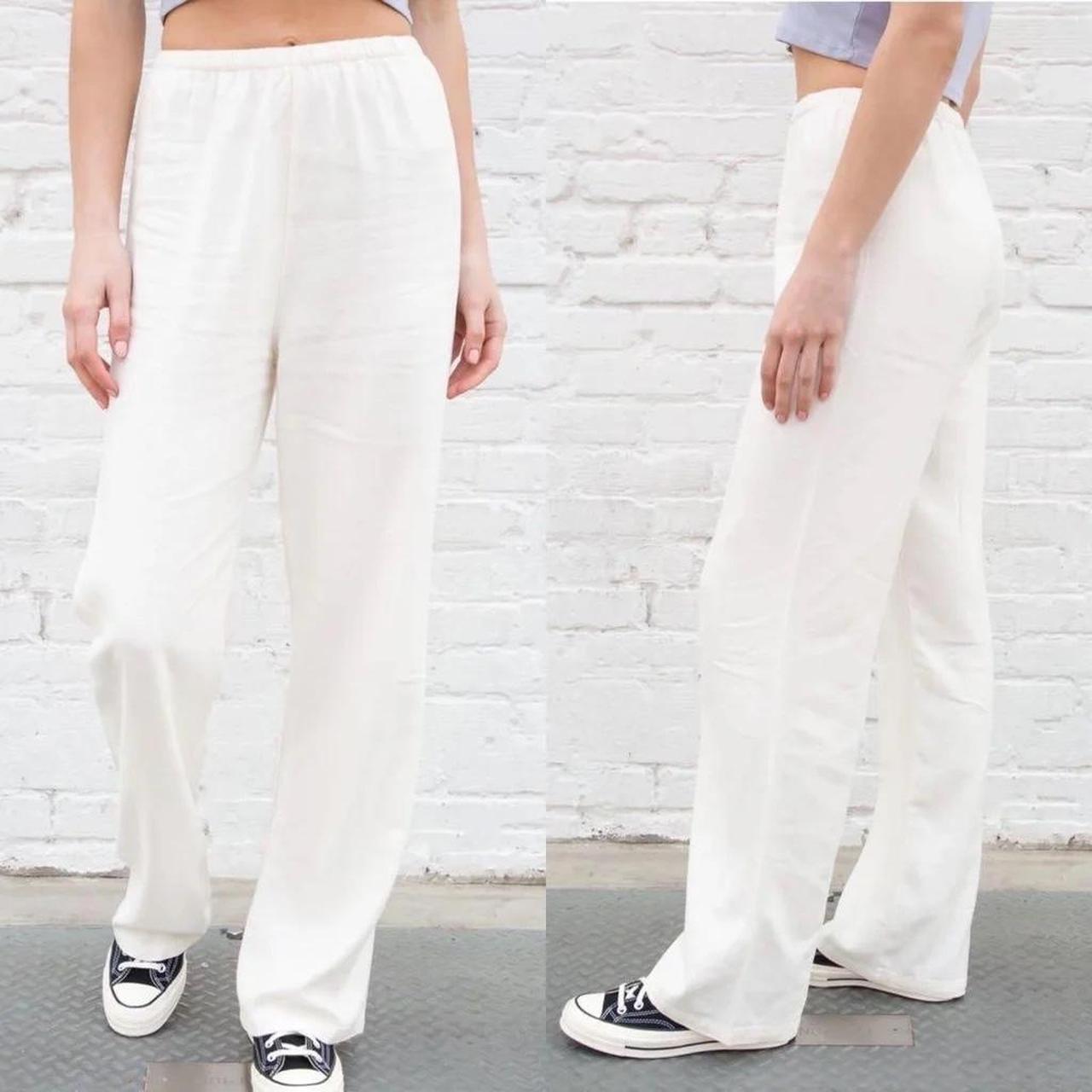 Brandy Melville white/cream linen pants Not sold... - Depop