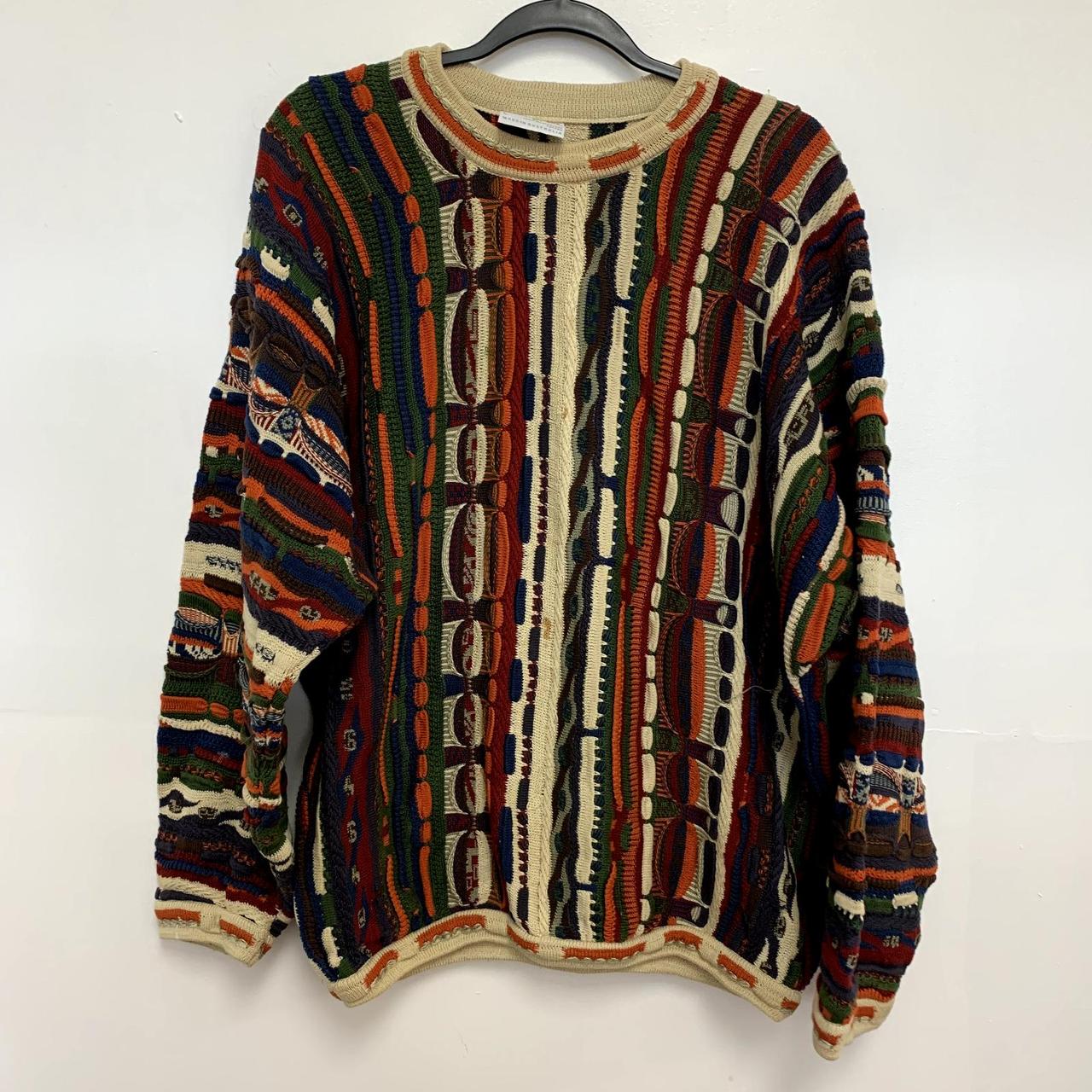 Coogi Australian 3D Knit Sweater Biggie Style... - Depop