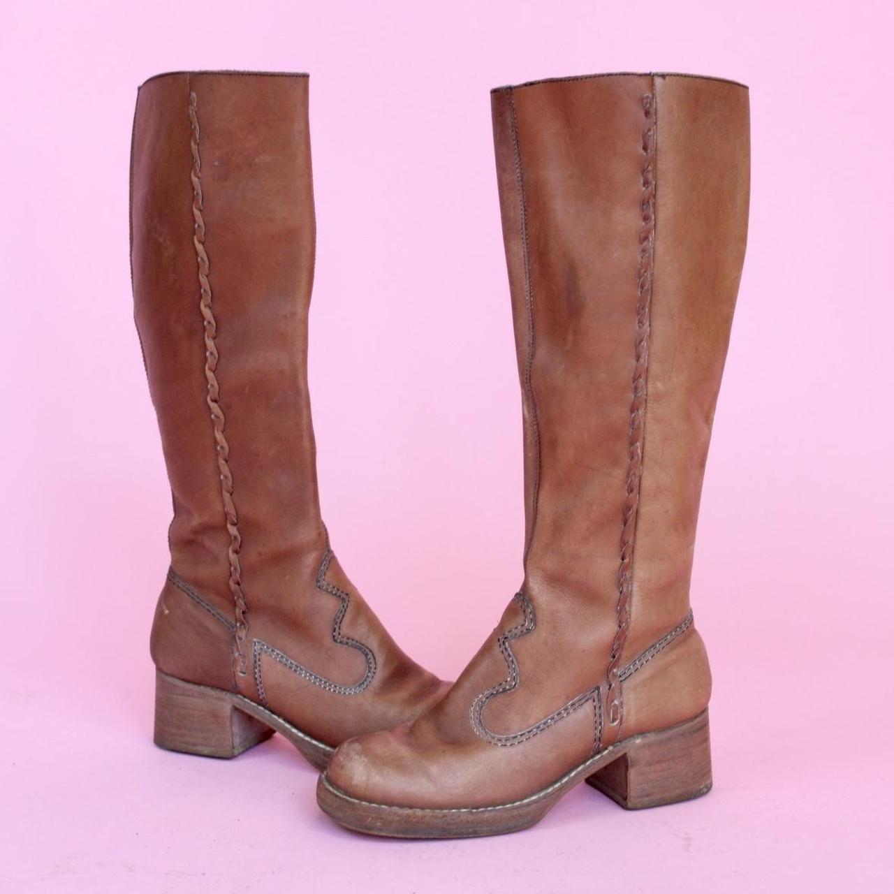 Womens Brown And Tan Boots Depop 7208