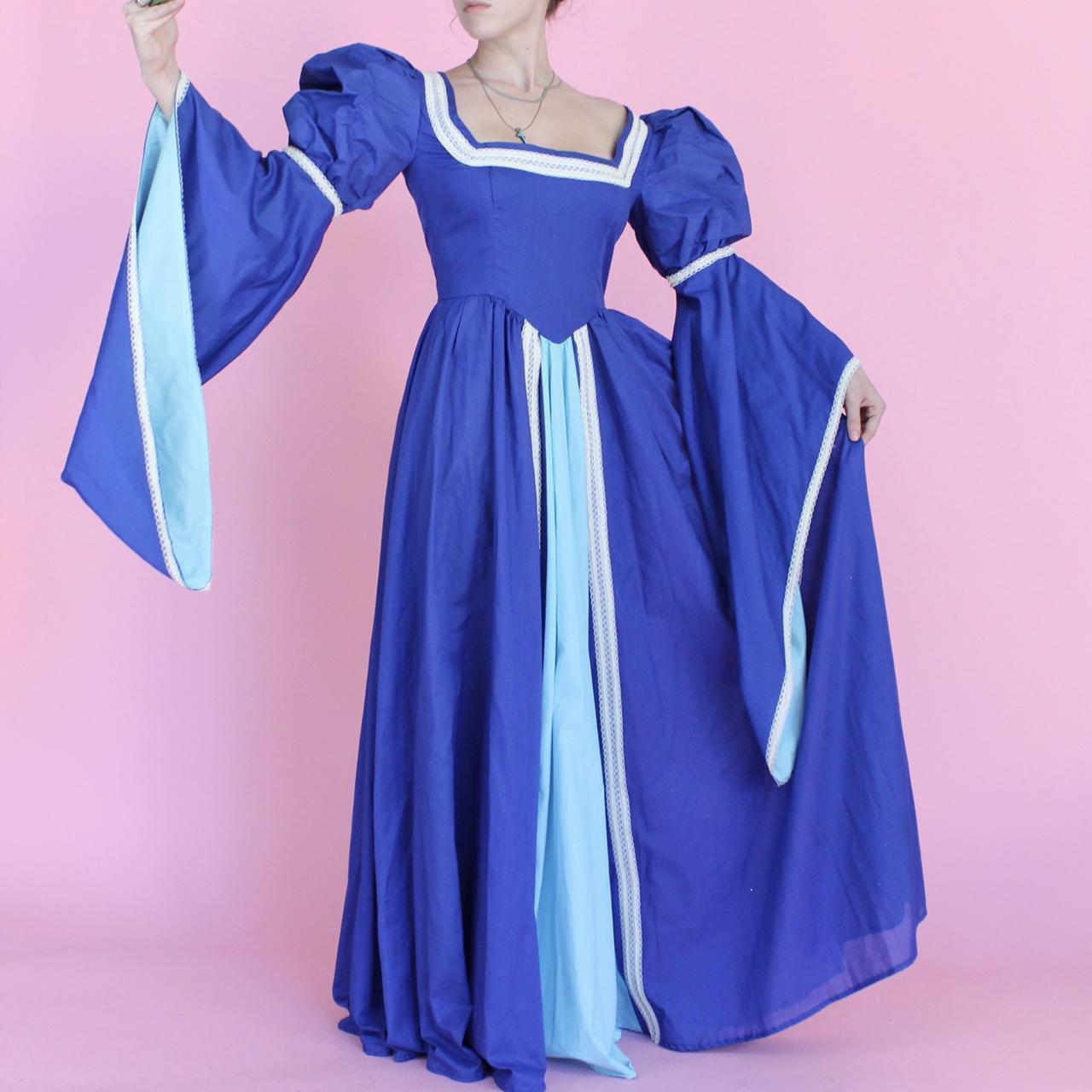 Royal blue medieval clearance dress