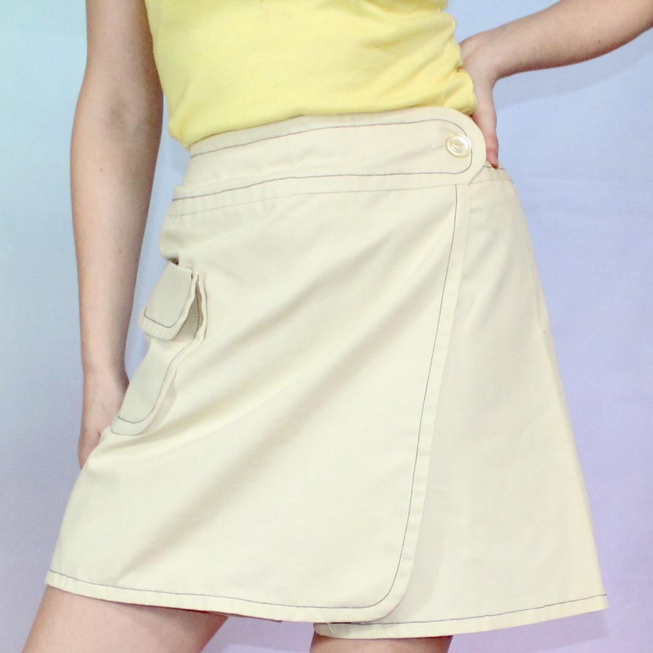 Khaki skirt 2024 womens 70s