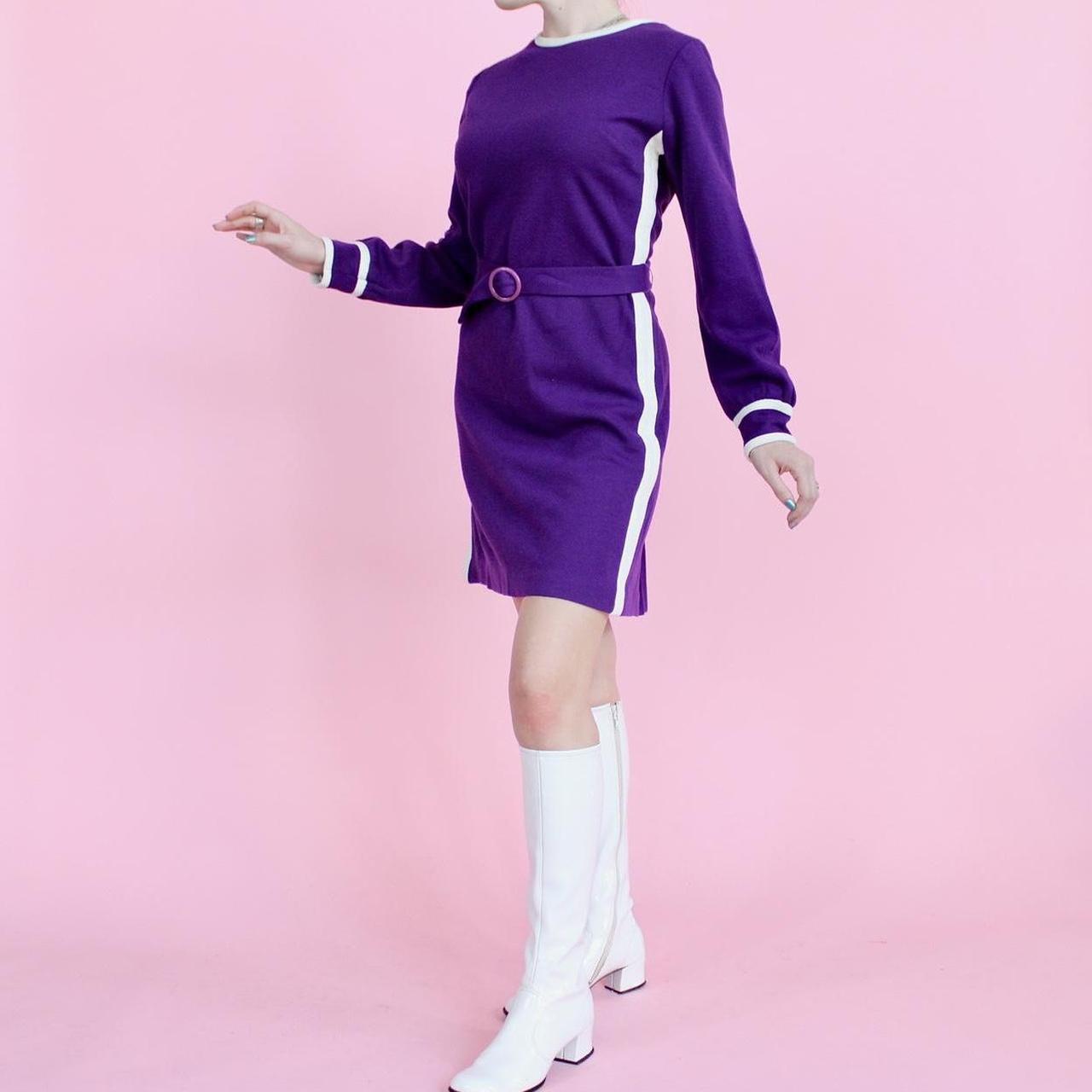 Purple mod hot sale dress