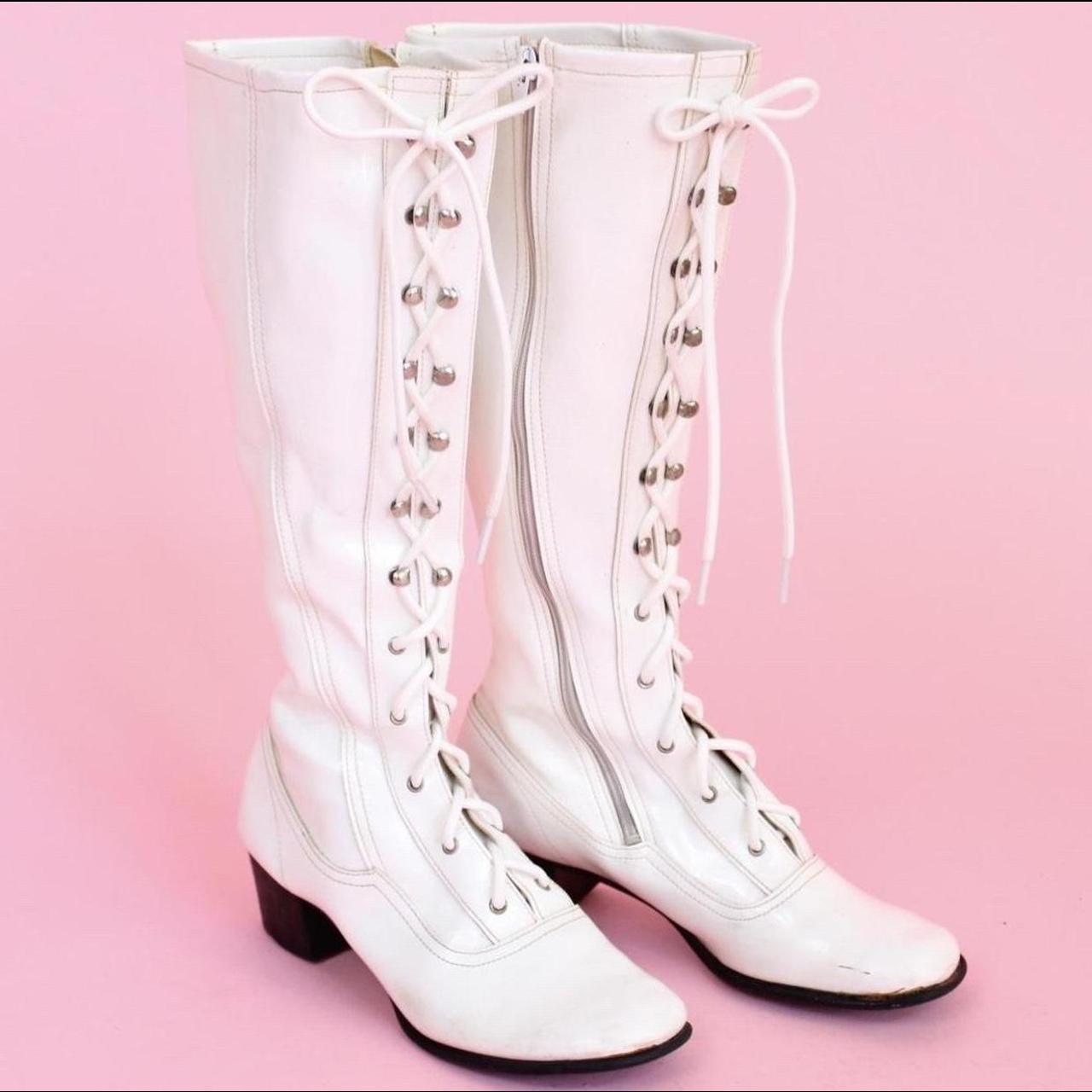 Lace up outlet gogo boots