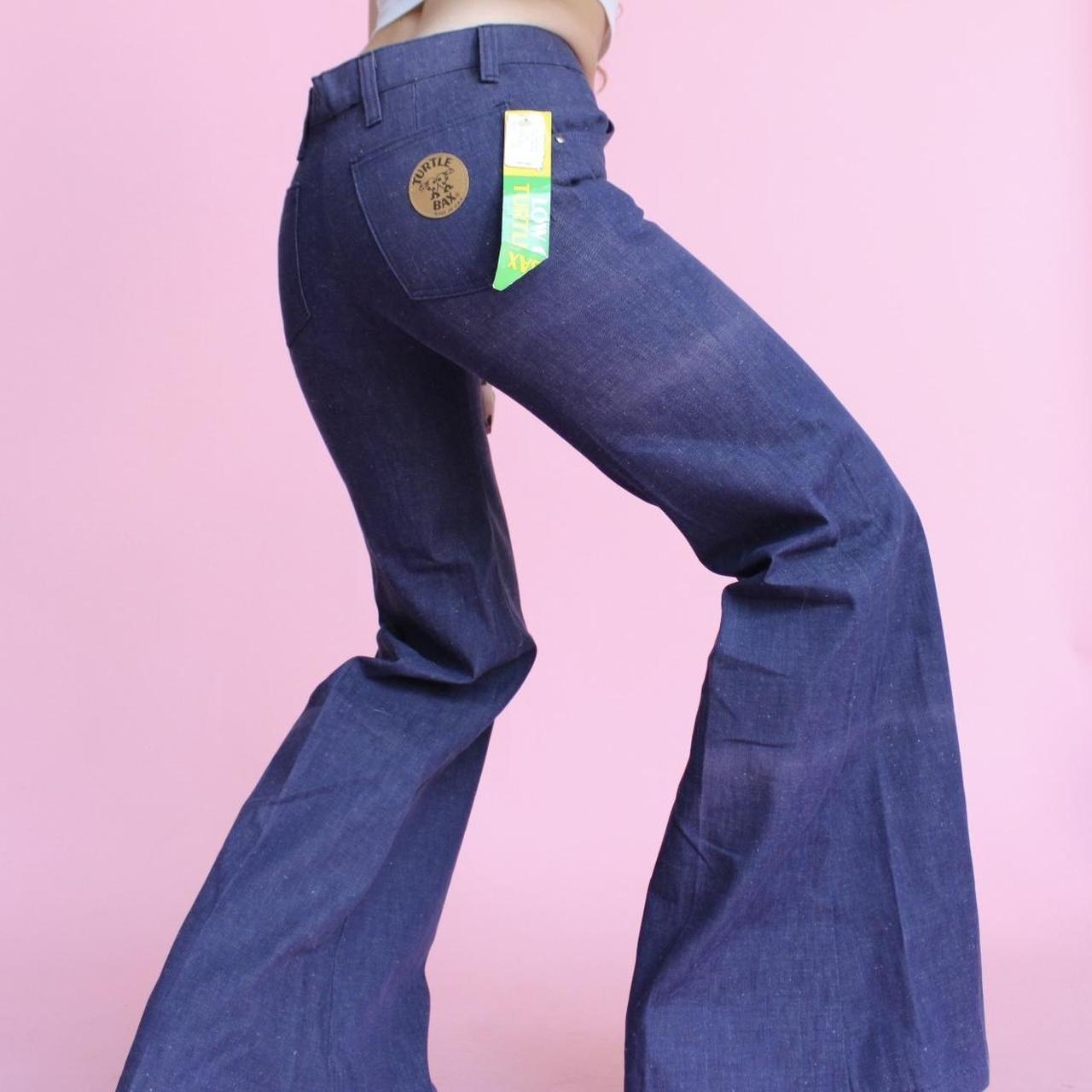 Vintage 70s jeans bell bottoms hippie bell bottom - Depop