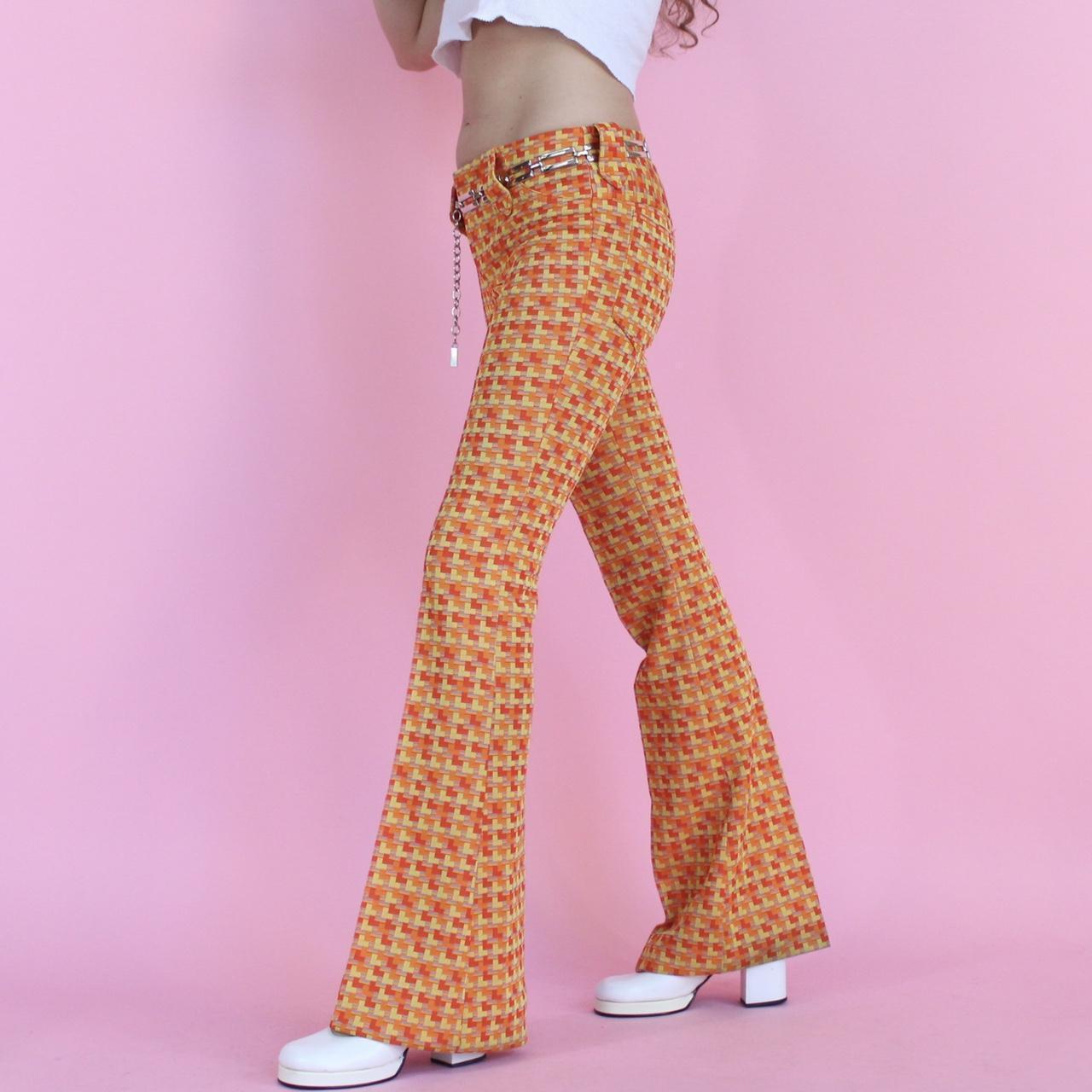 70s Vintage All Over Pattern Flare Pants Boot Cut Trousers Hippie Size 30 -  Etsy