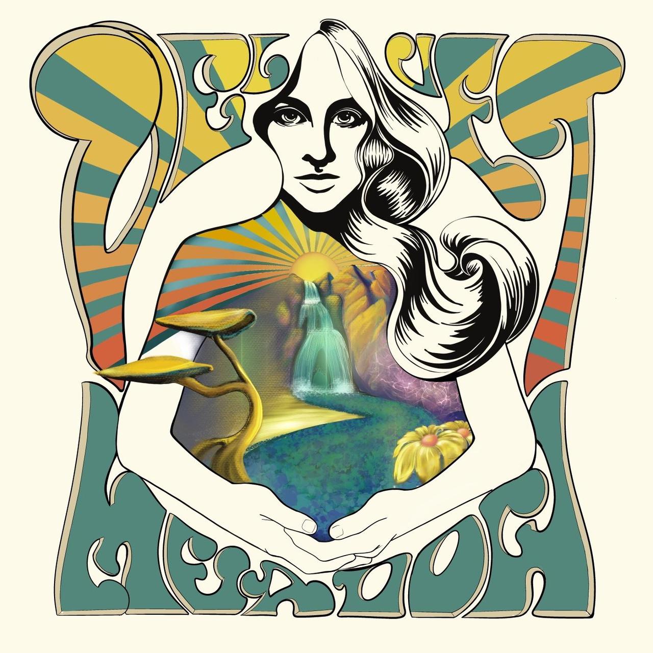60s 70s inspired psychedelic surf art print 16x20” | Depop