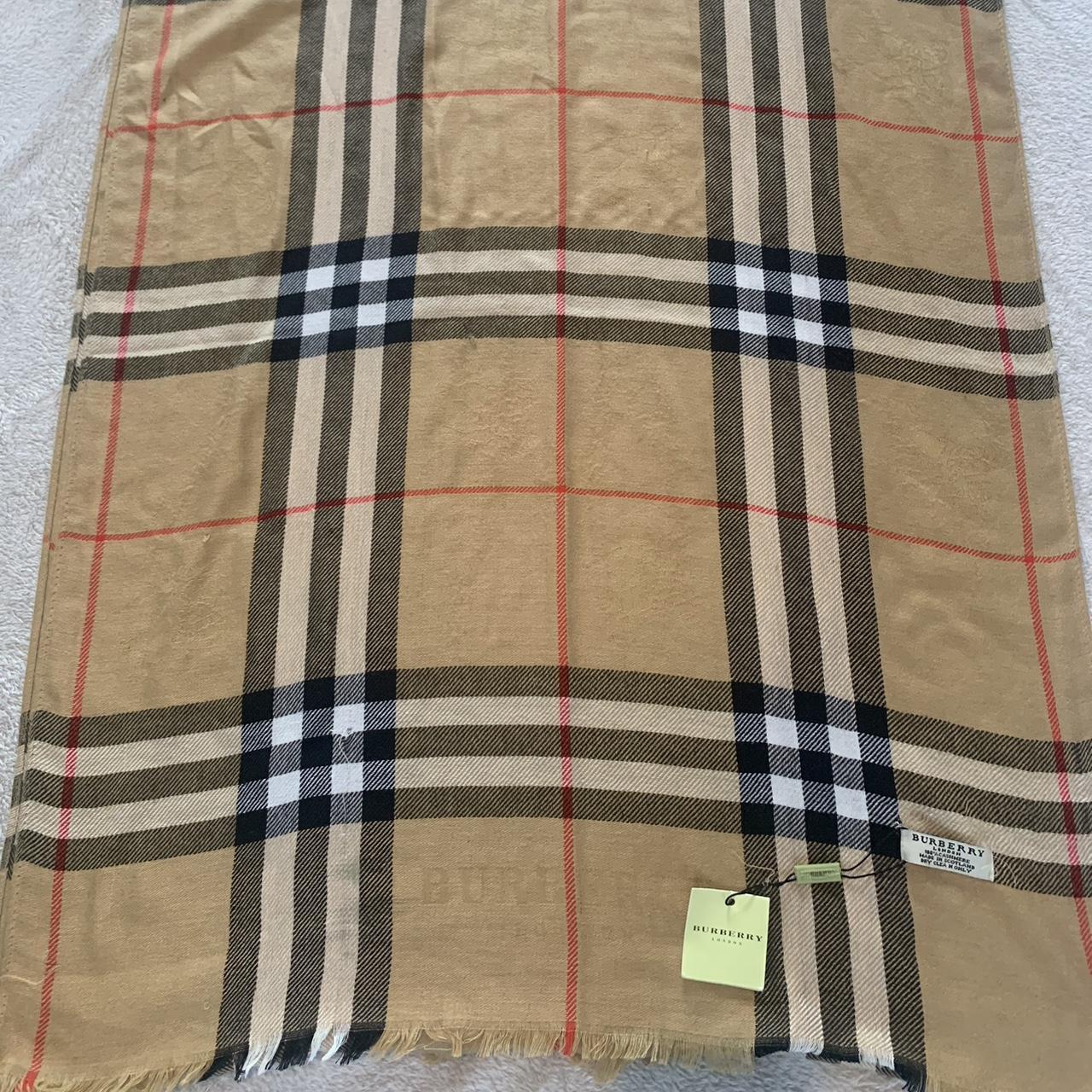 Burberry scarf dupe Very good condition brand... Depop