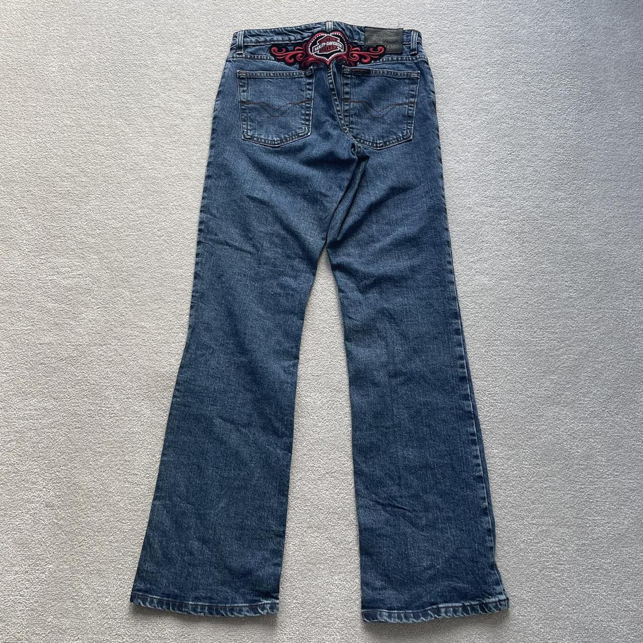 Harley Davidson Blue Jeans | Depop