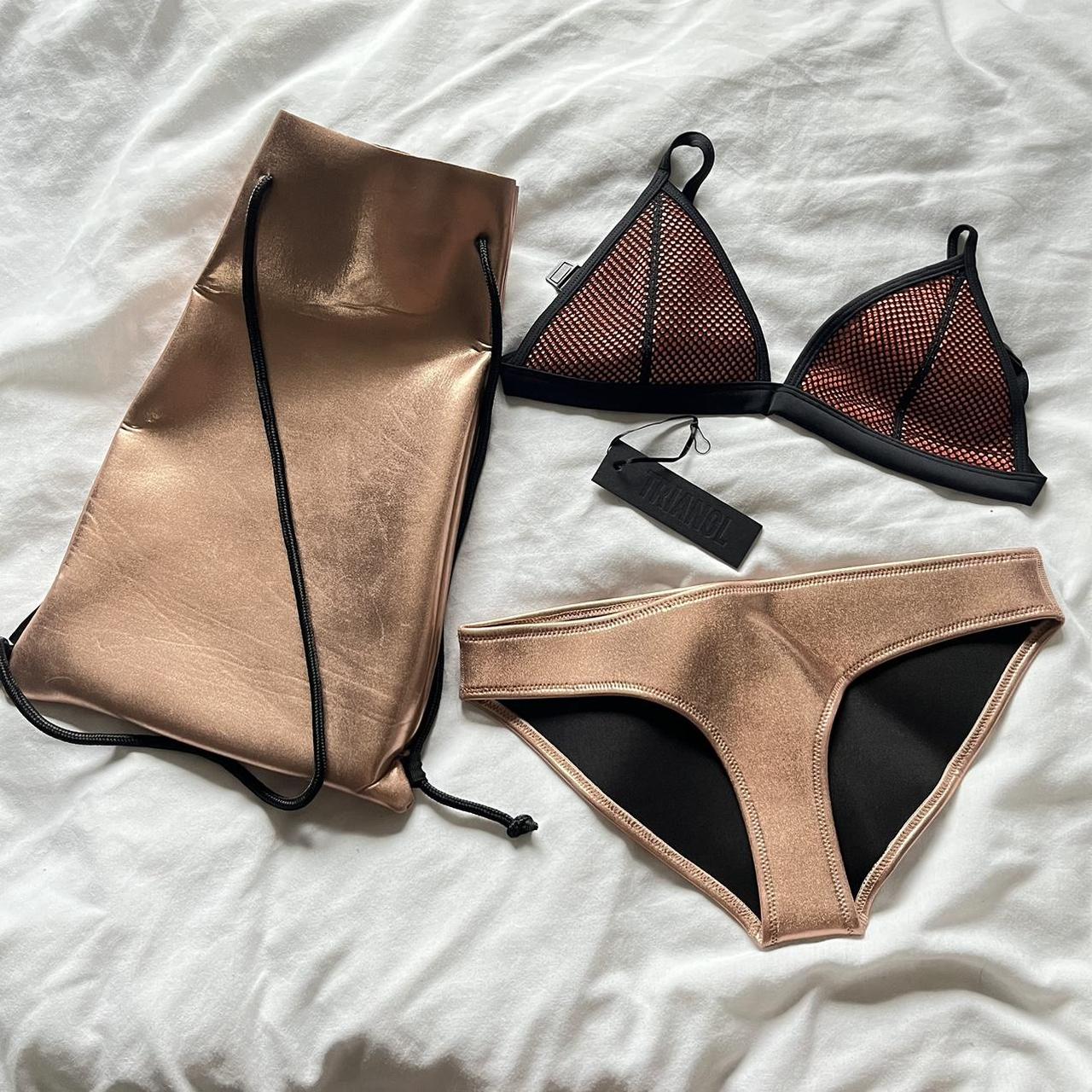 Triangl Rose Gold Bikini And Beach Bag Brand New Depop 9193