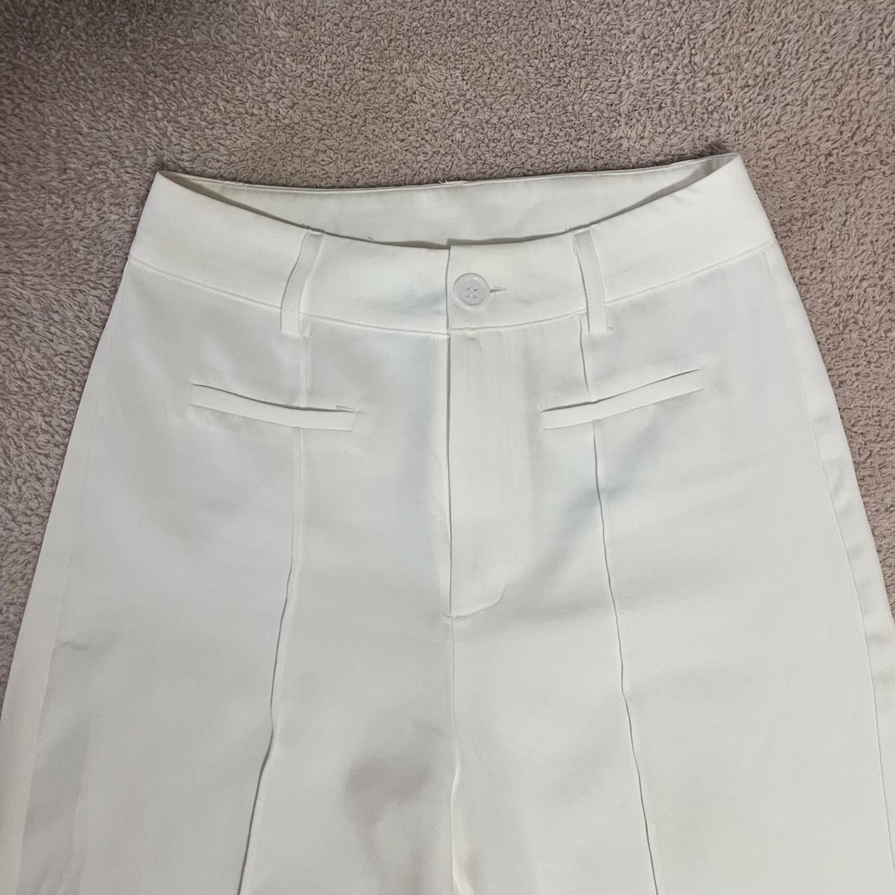 Cider Women's White Trousers Depop