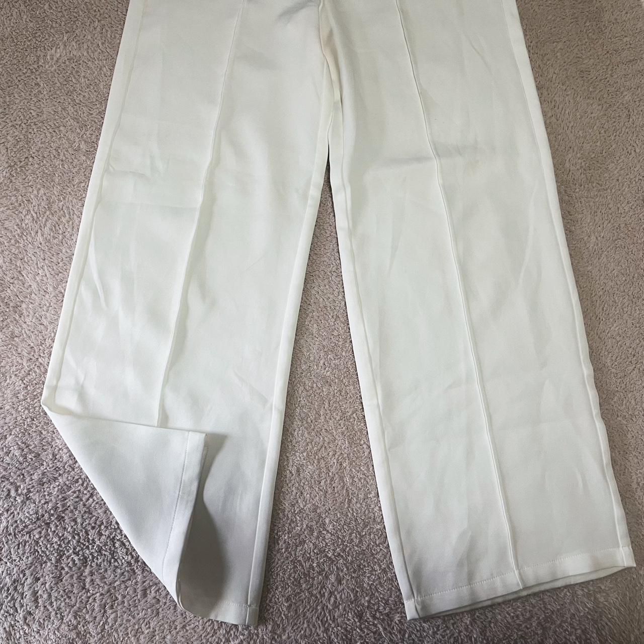 Cider Women's White Trousers Depop