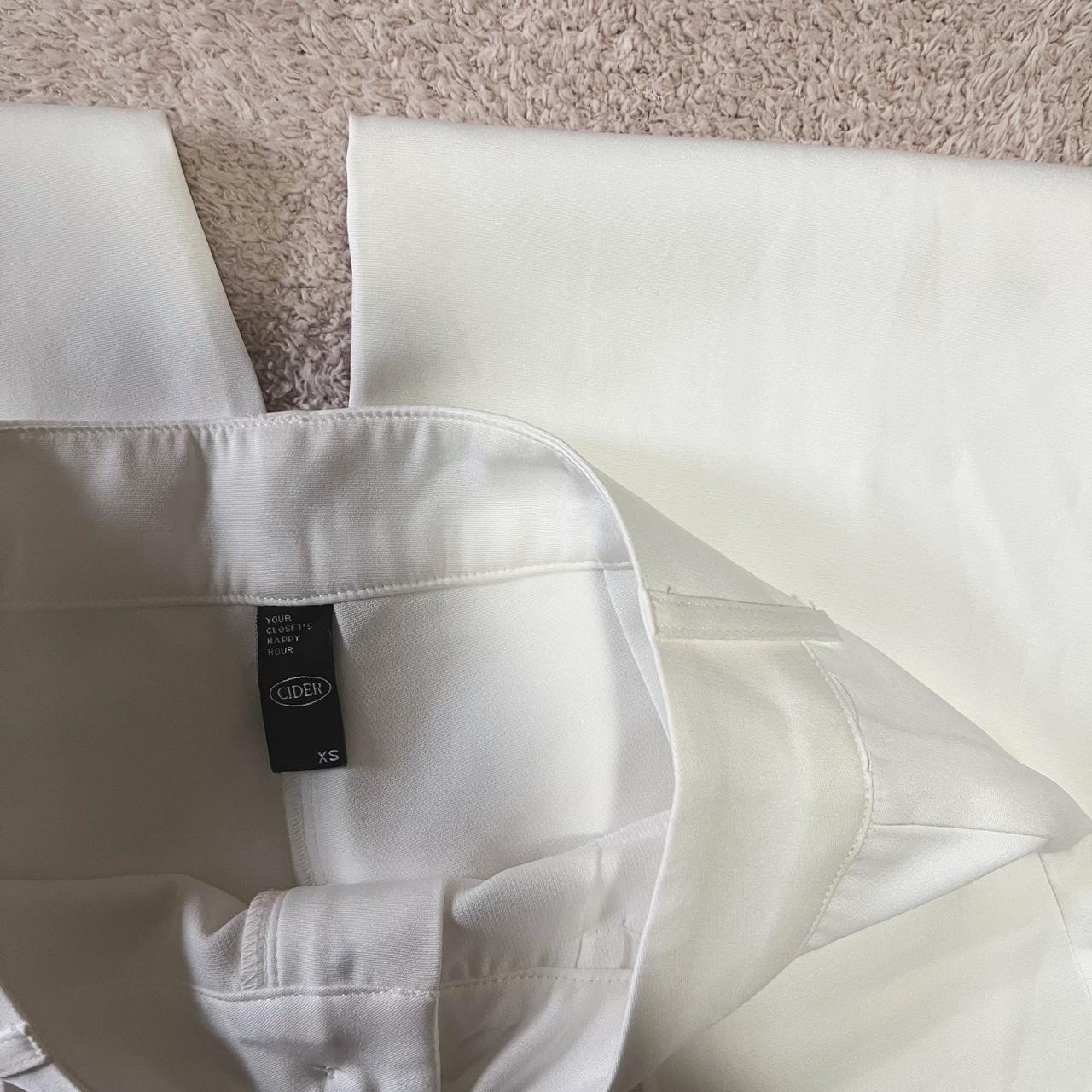 Cider Women's White Trousers Depop
