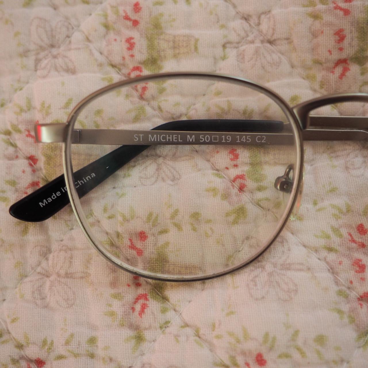 eyebuydirect st. michel silver metal wire frame... Depop