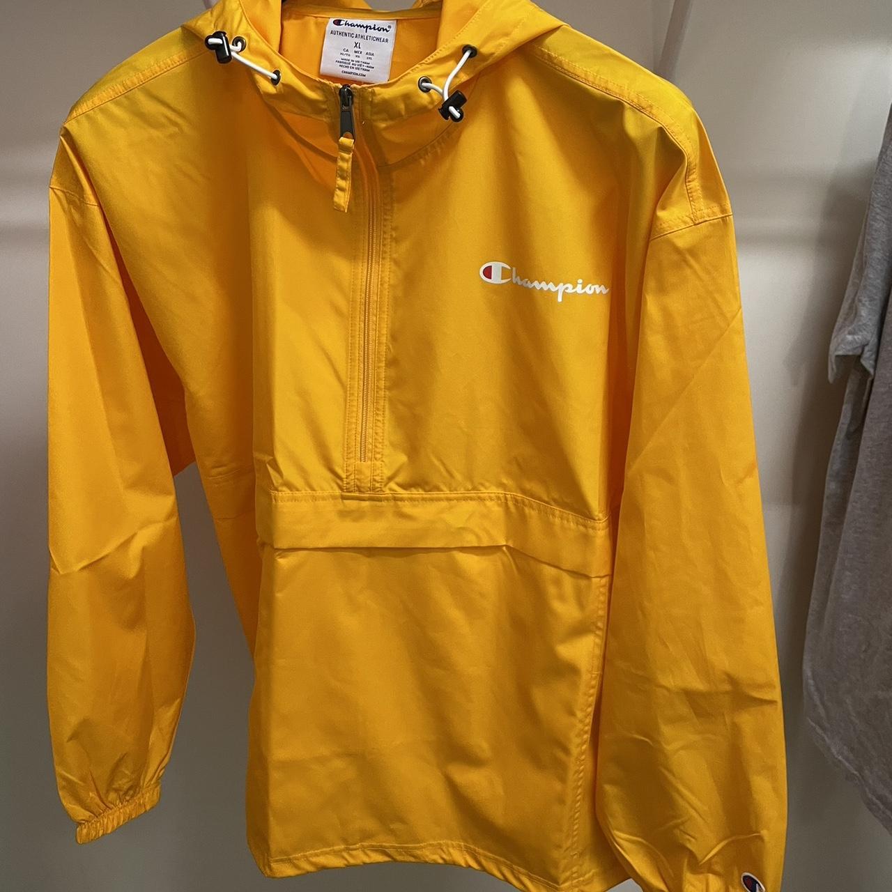 Champion windbreaker 2025 mens yellow