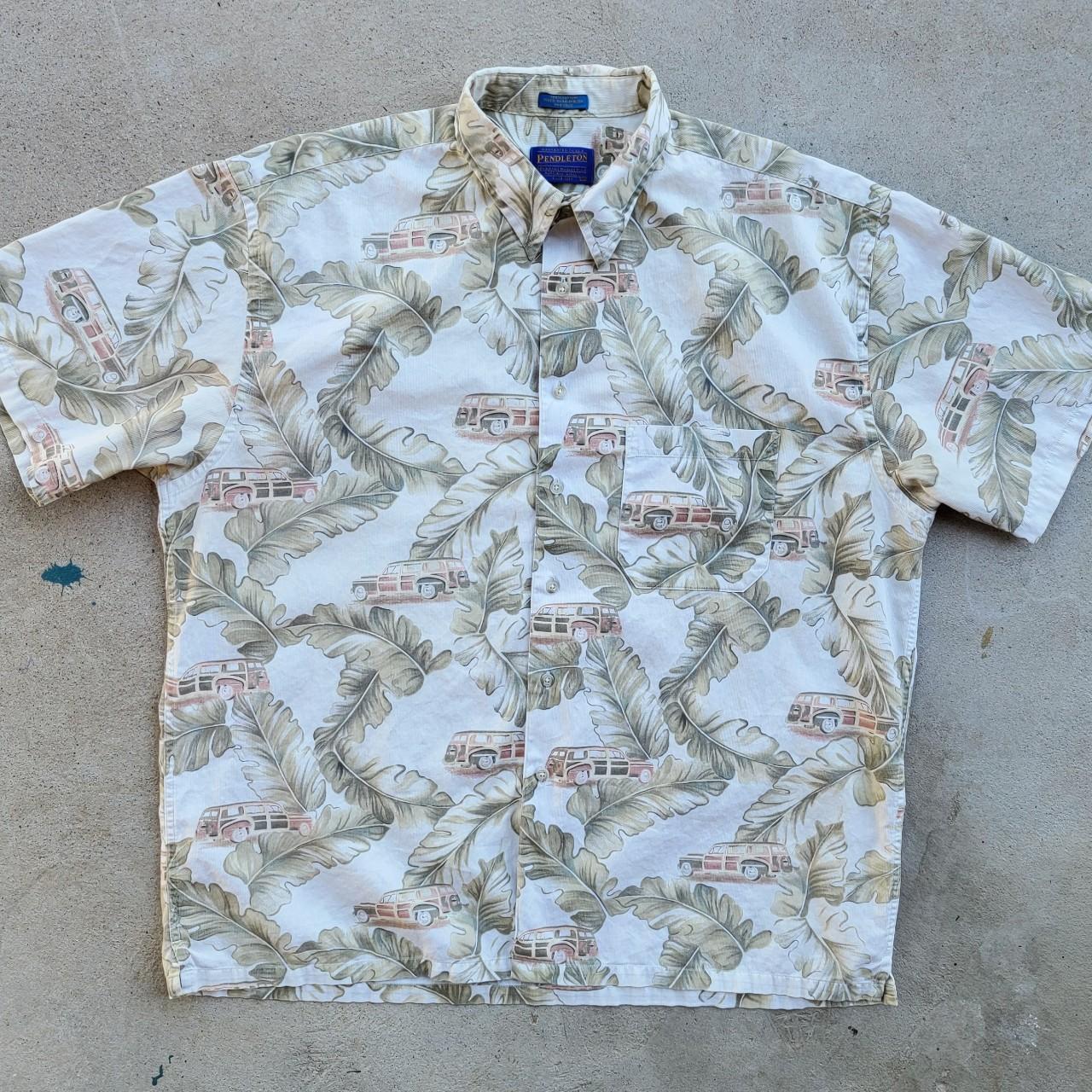 Pendleton Fishing Print Button Up Shirt Size Men's - Depop