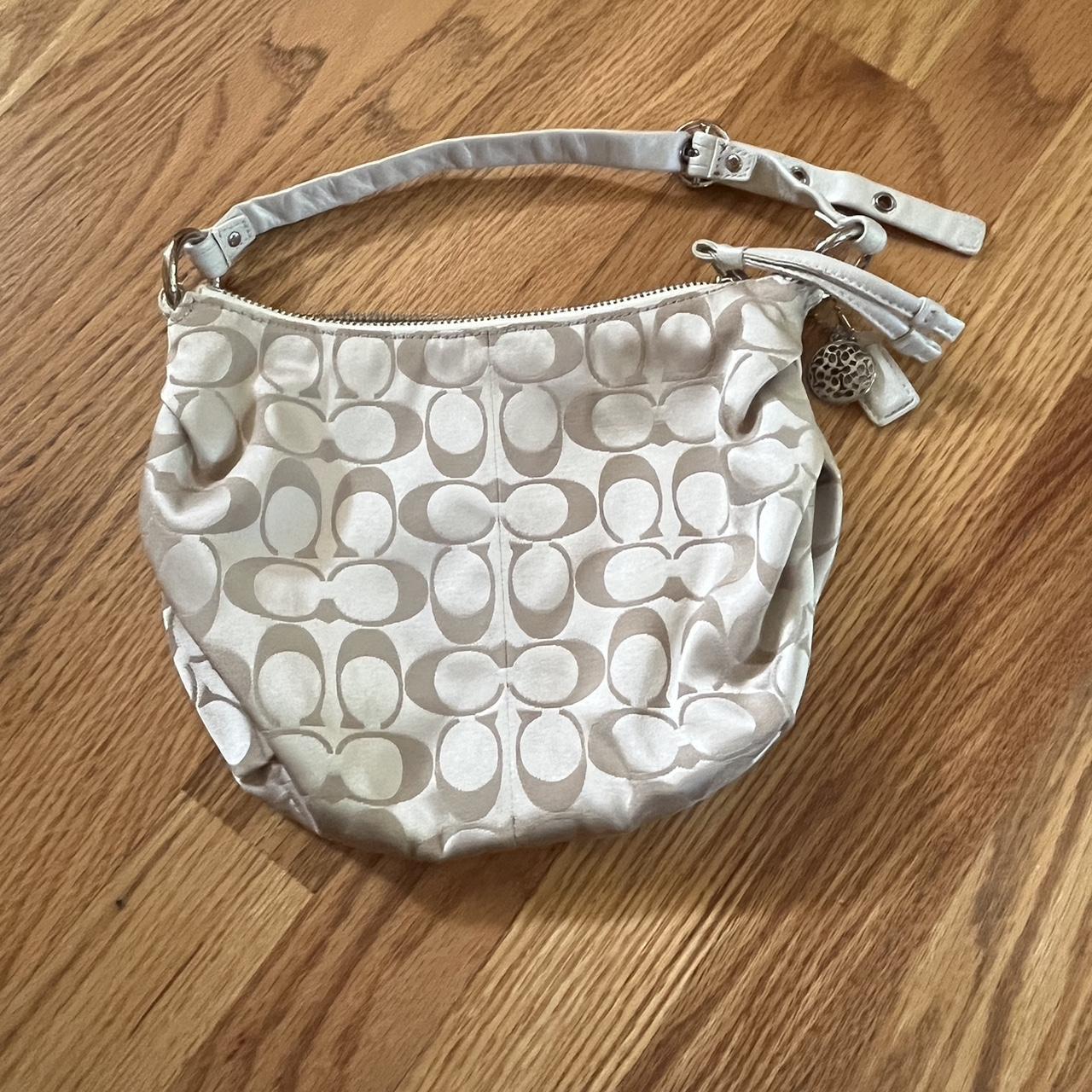 Coach Ali Hobo offers Leather Purse White