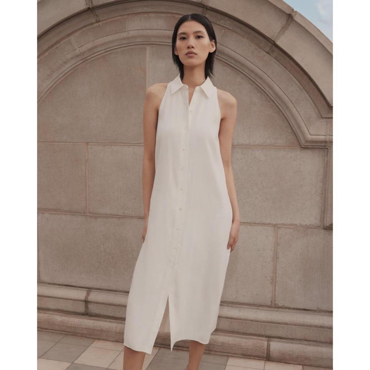 Theory dress in shops warm ivory